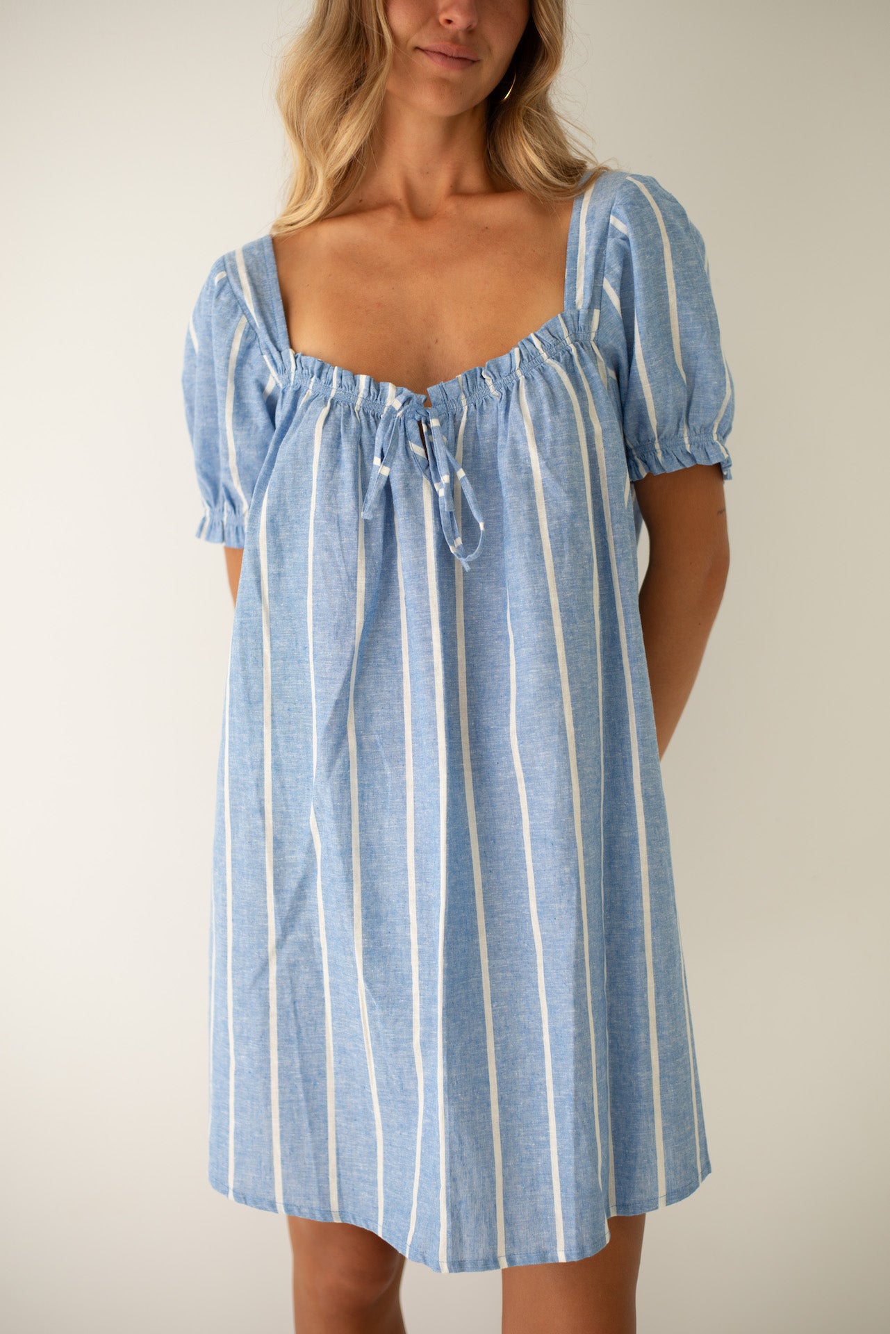 Ava Dress Sailor Stripe  The Bare Road