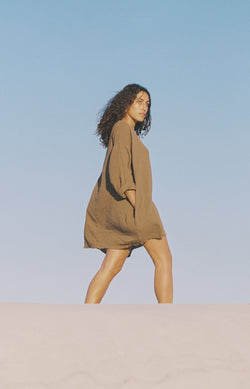 India Shift Dress - Cacao