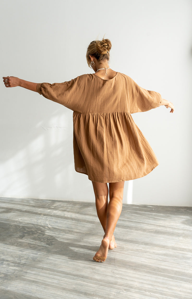 Eden Dress Chocolate