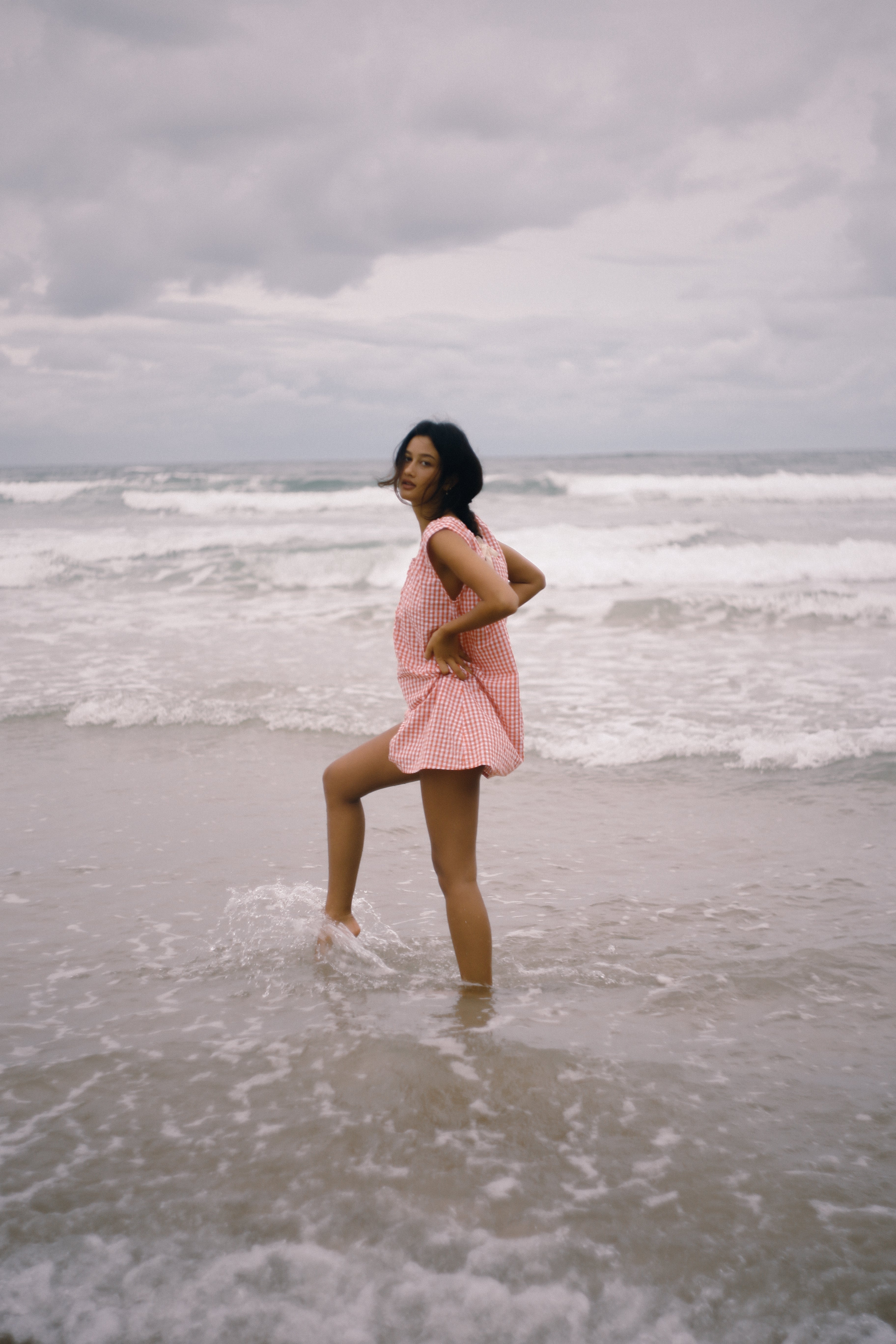 Luna Shift Dress Starburst Gingham