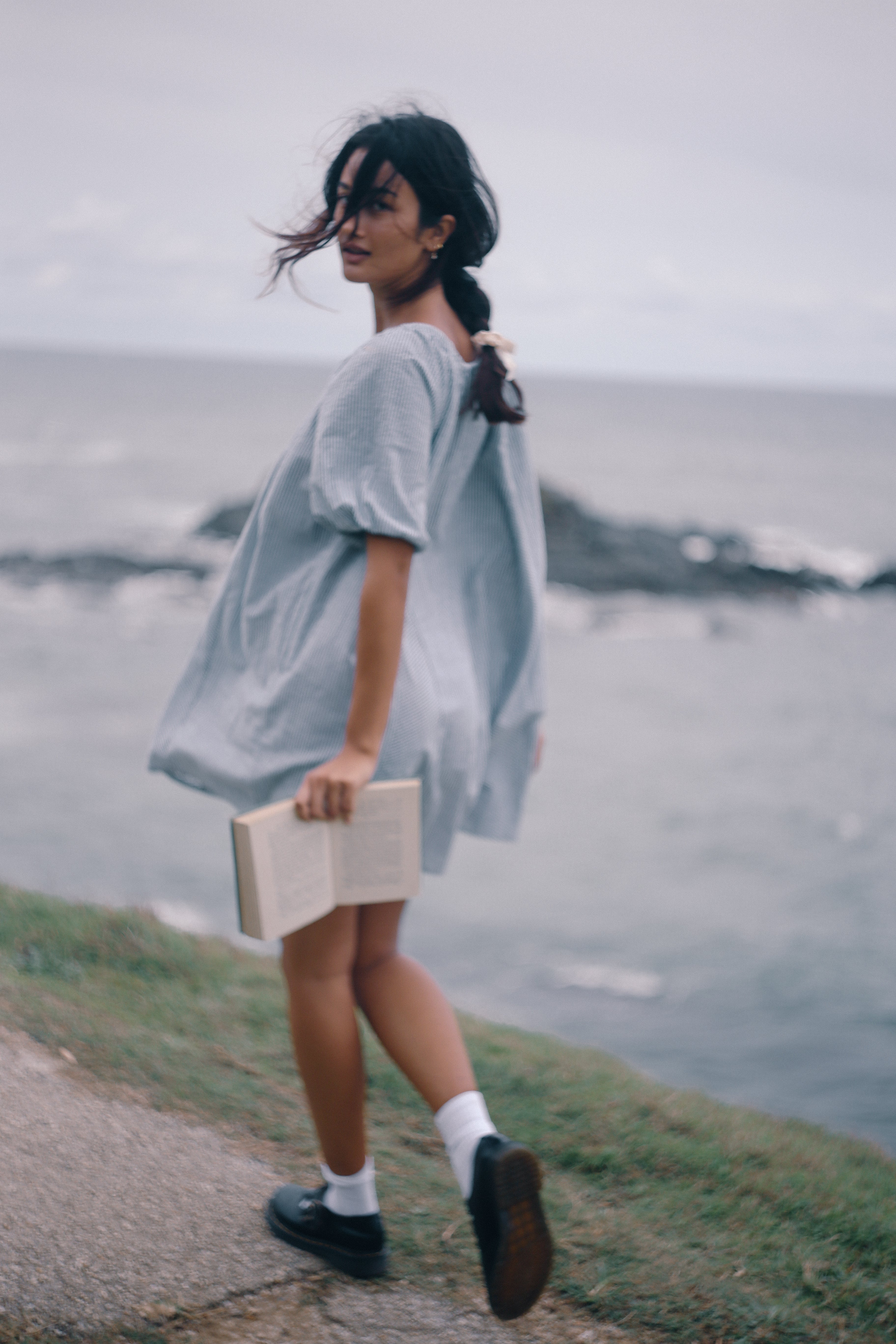 Chloe Dress Spirulina Stripe