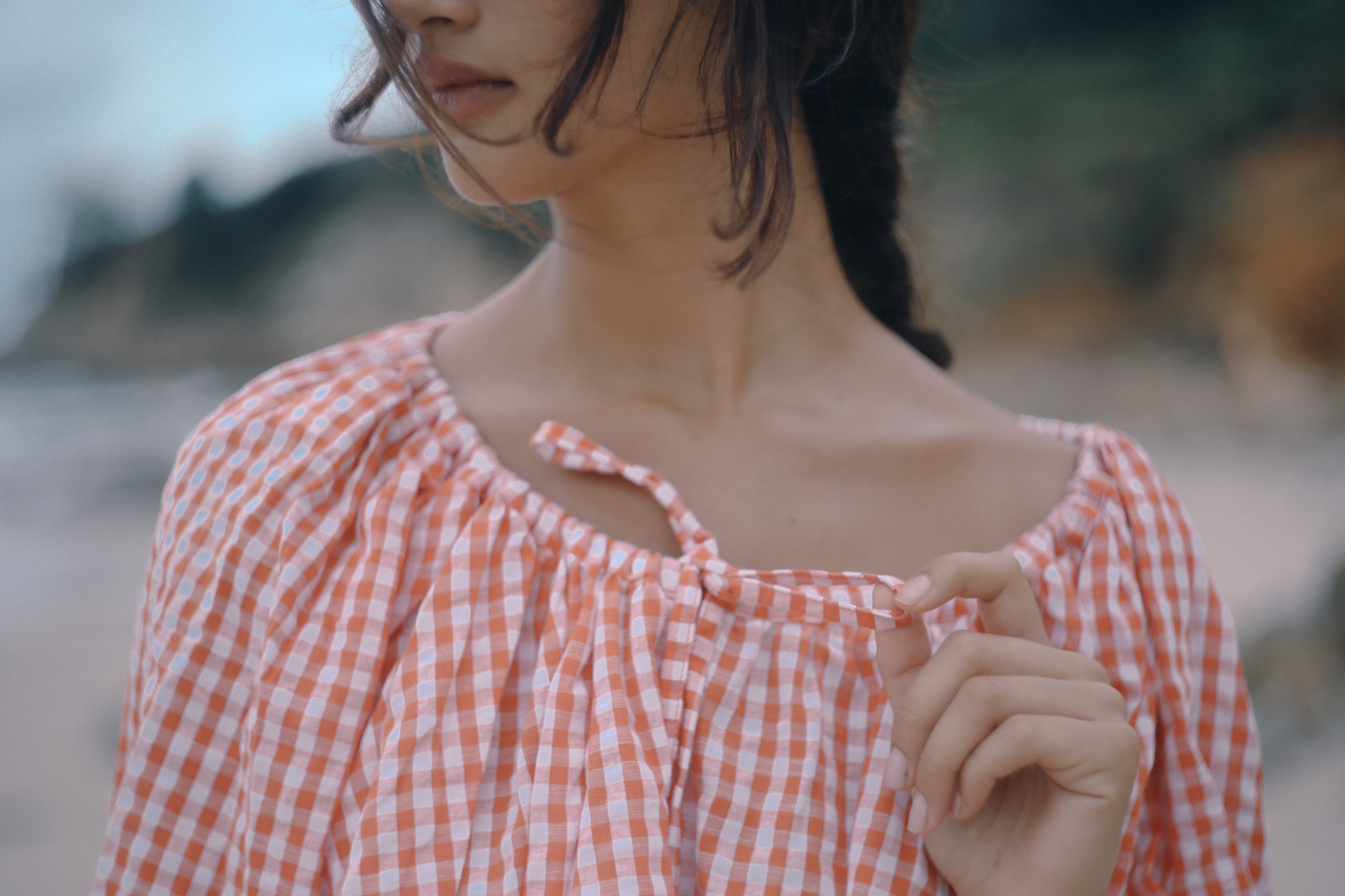 Chloe Blouse Starburst Gingham