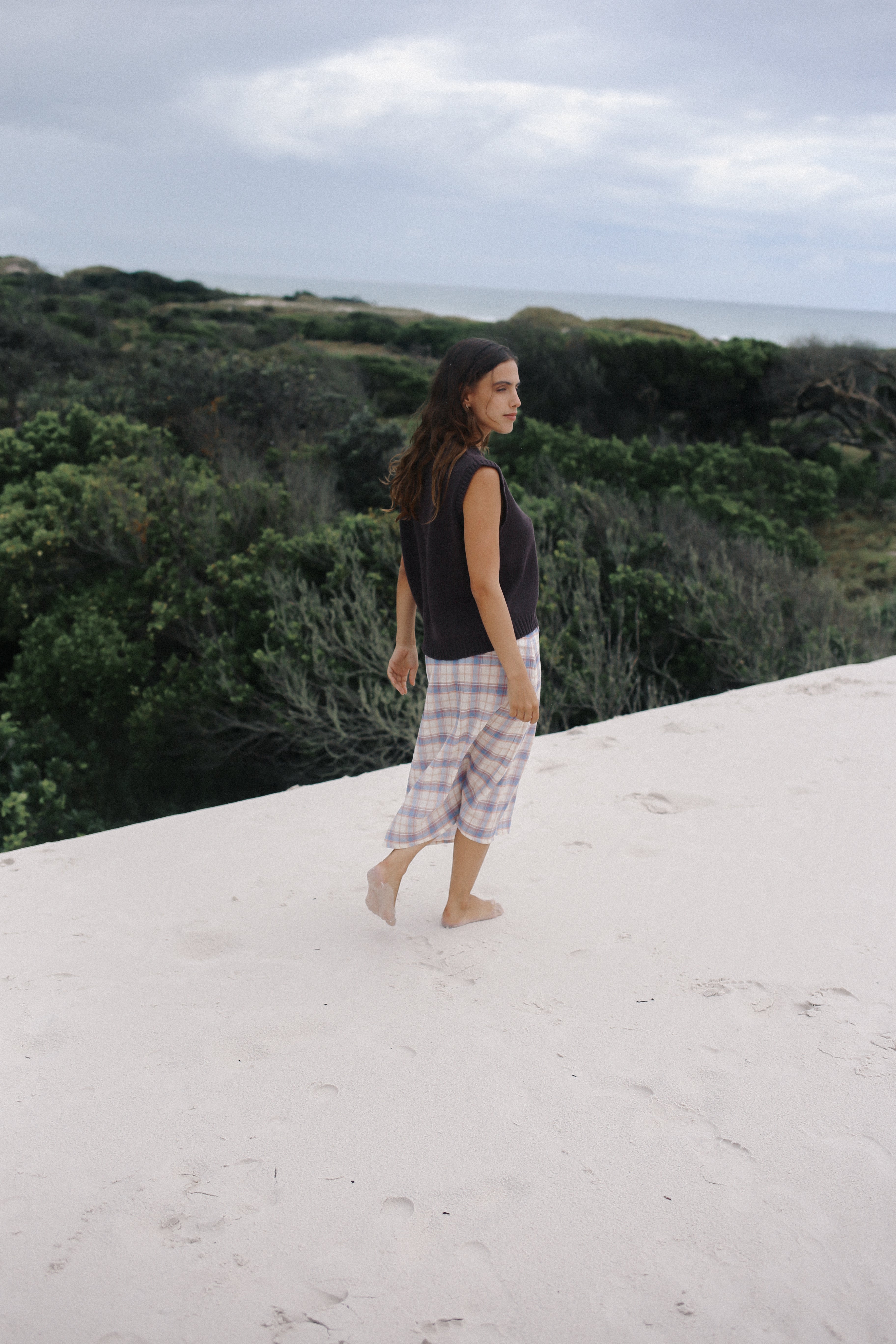 Cecilia Knit Vest Chocolate