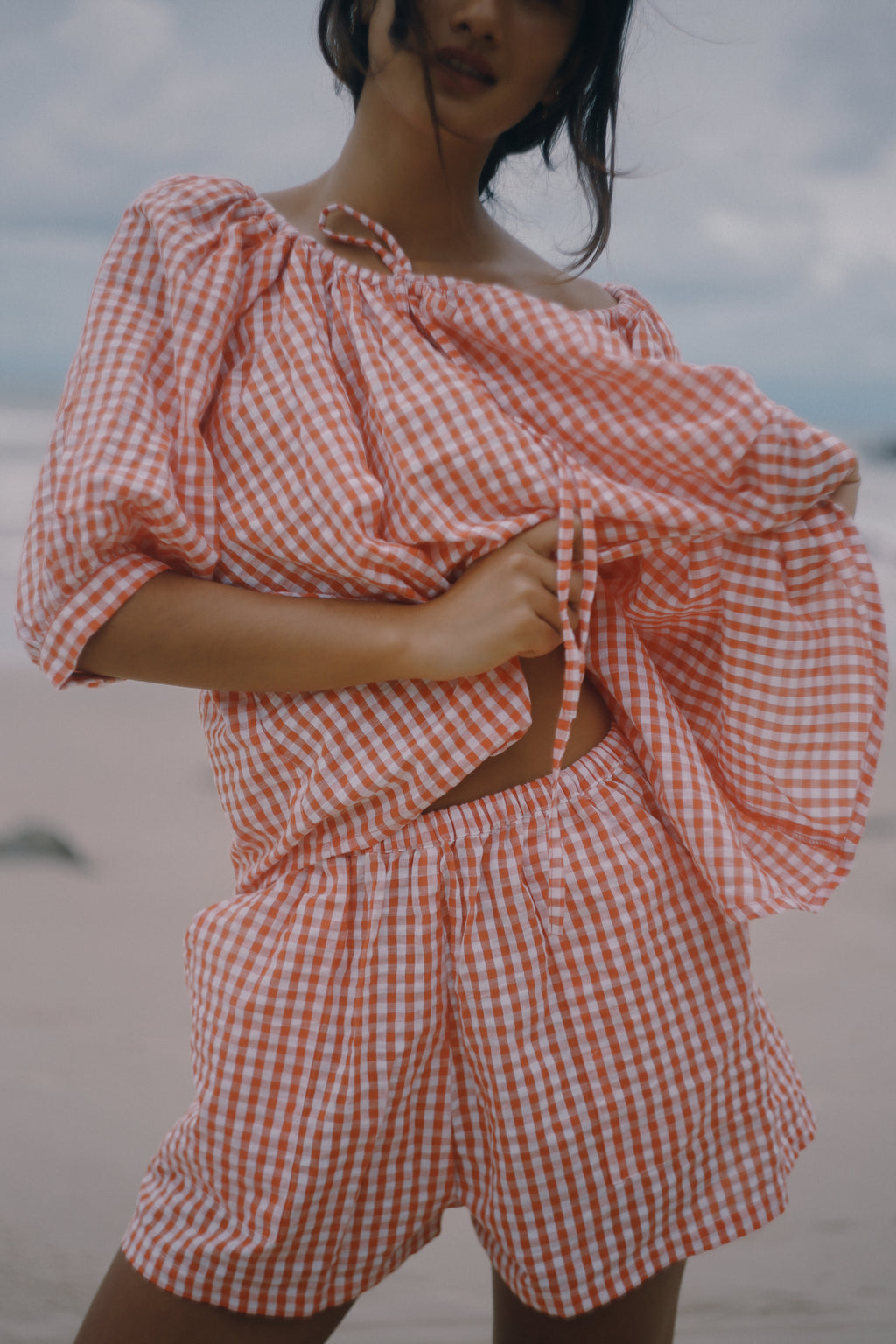 Ava Short Starburst Gingham
