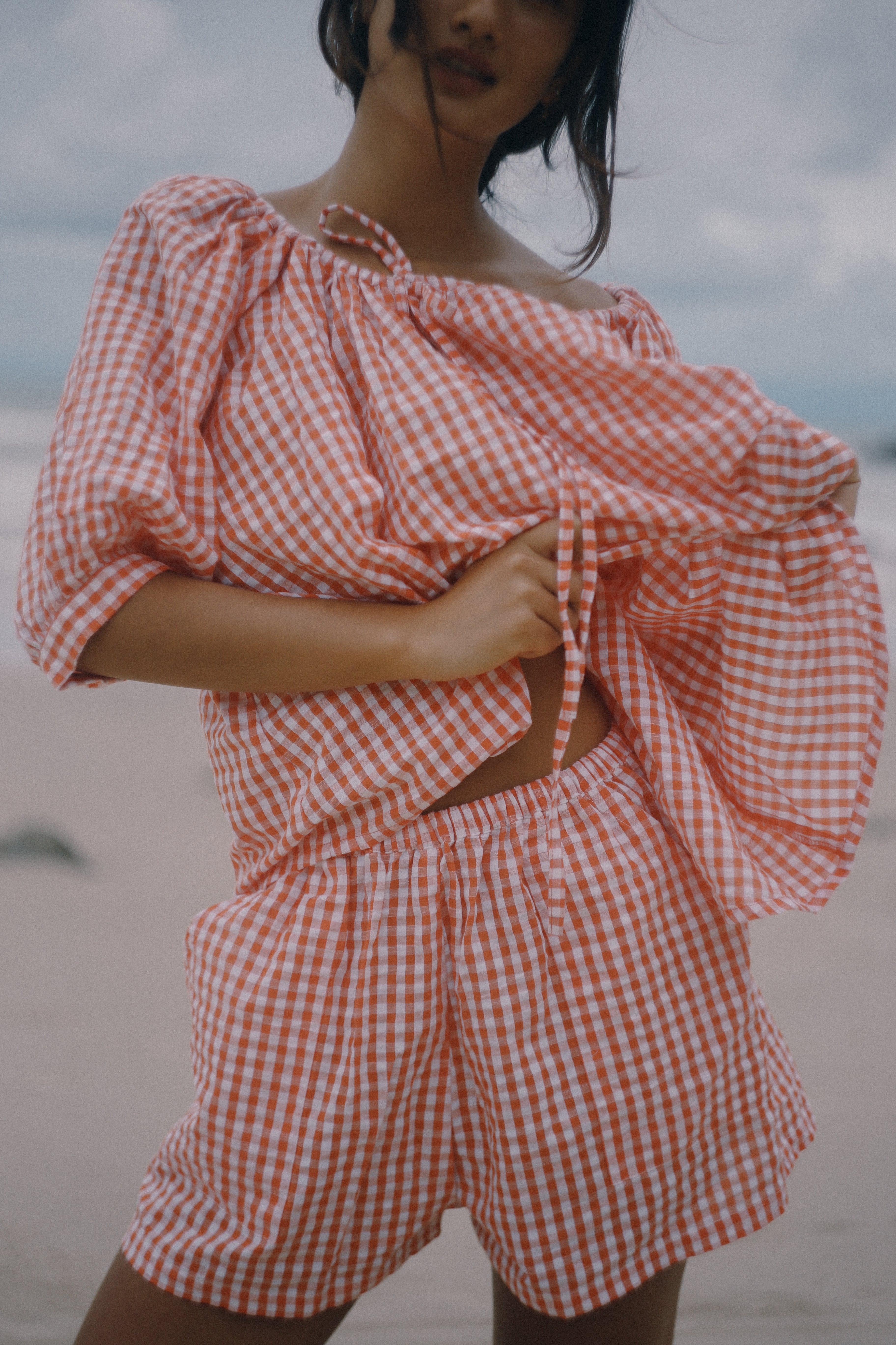 Ava Short Starburst Gingham