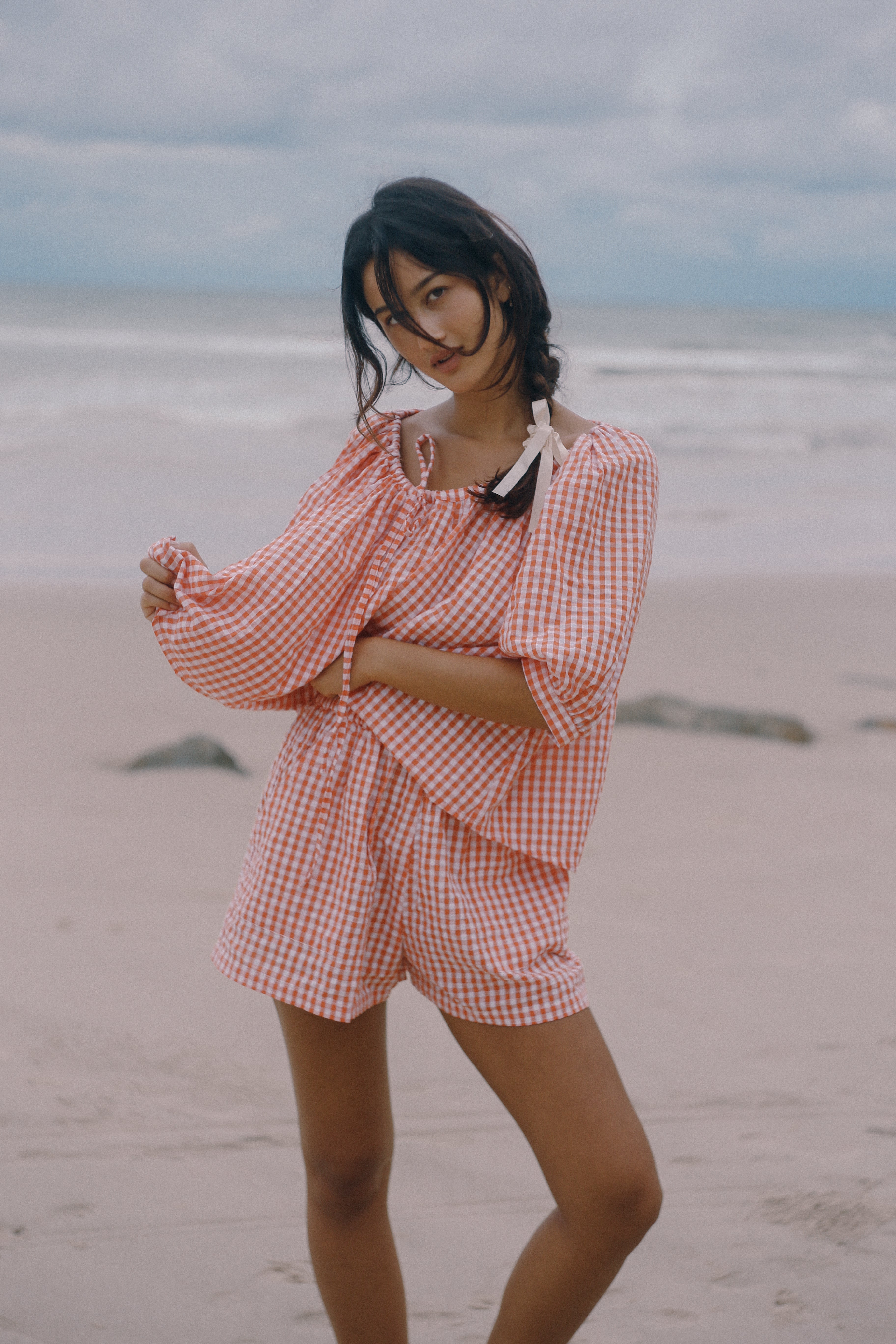 Ava Short Starburst Gingham