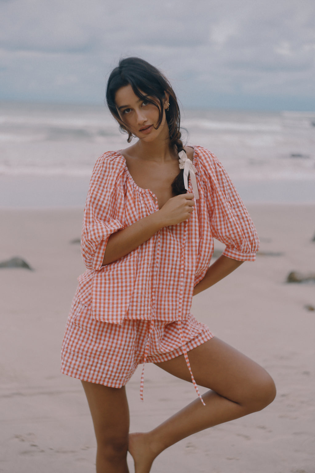 Chloe Blouse Starburst Gingham