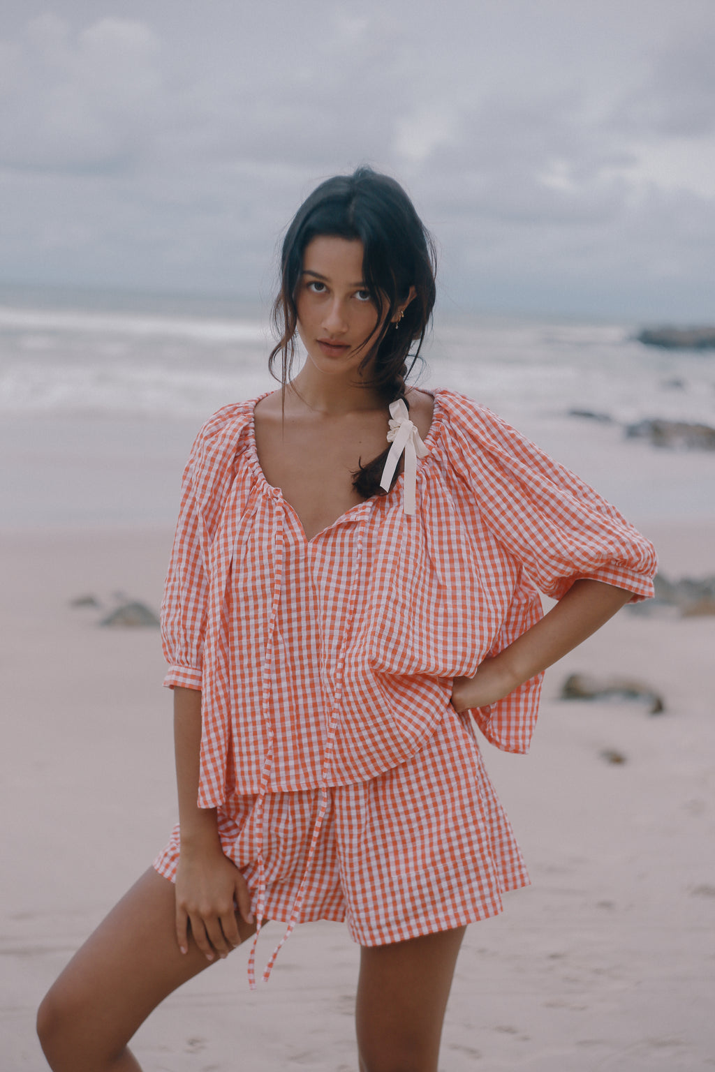 Chloe Blouse Starburst Gingham