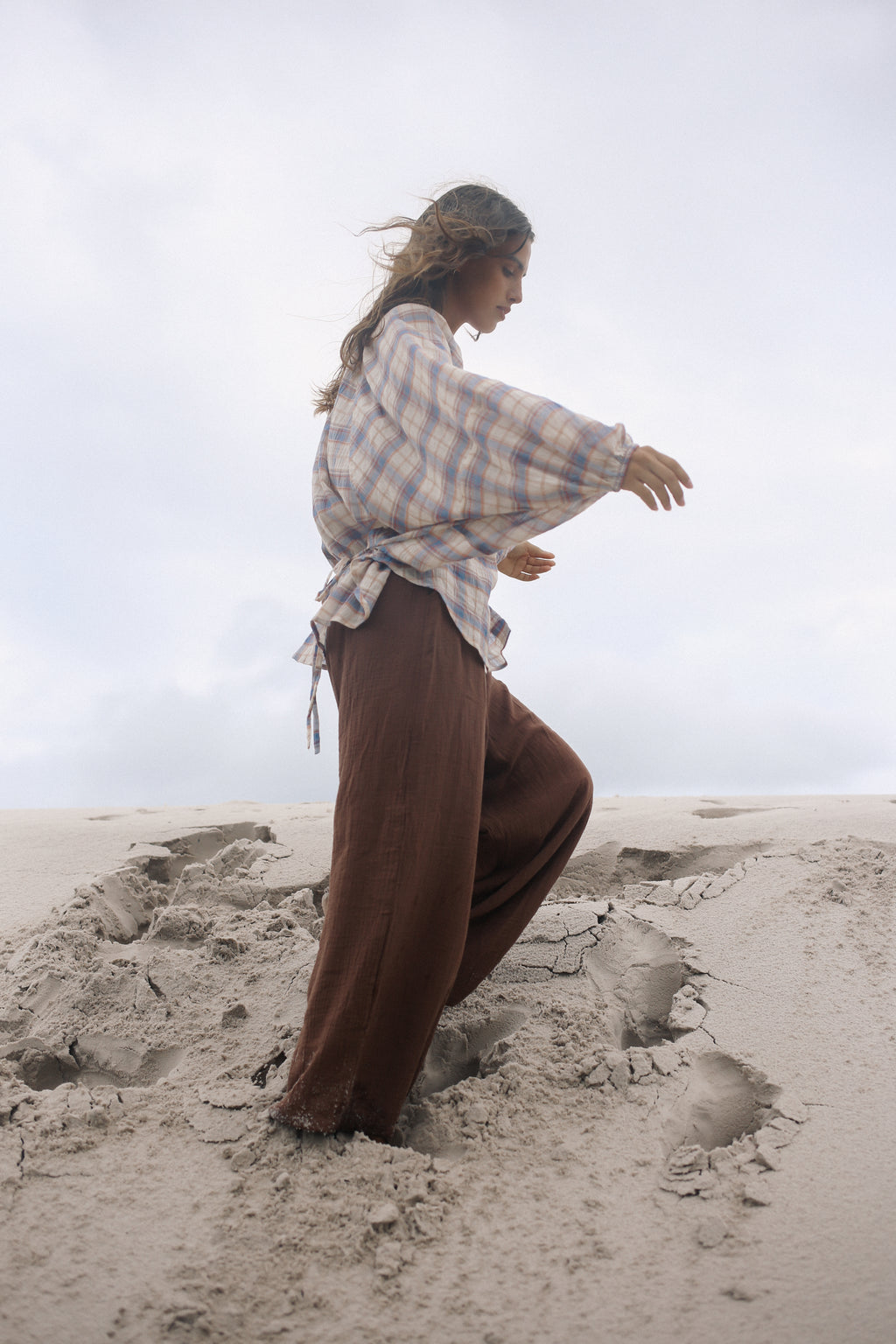 Ra Blouse Juniper Check