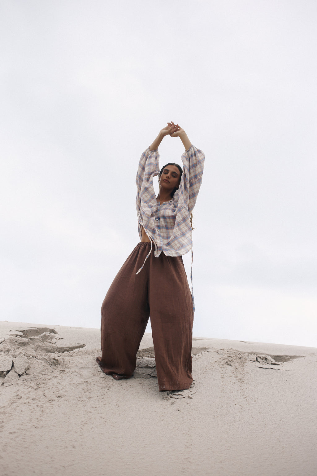 Ra Blouse Juniper Check