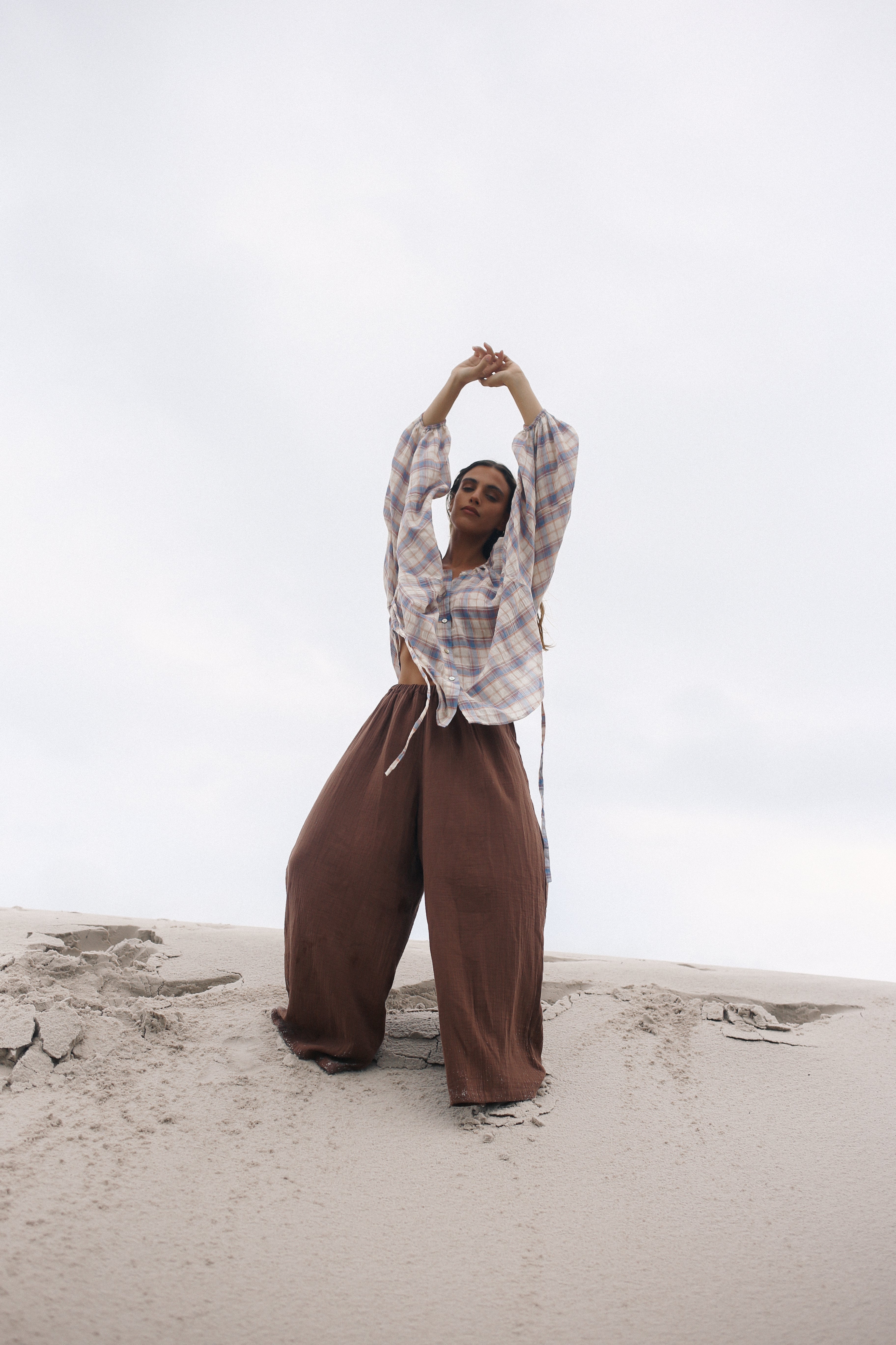 Ra Blouse Juniper Check