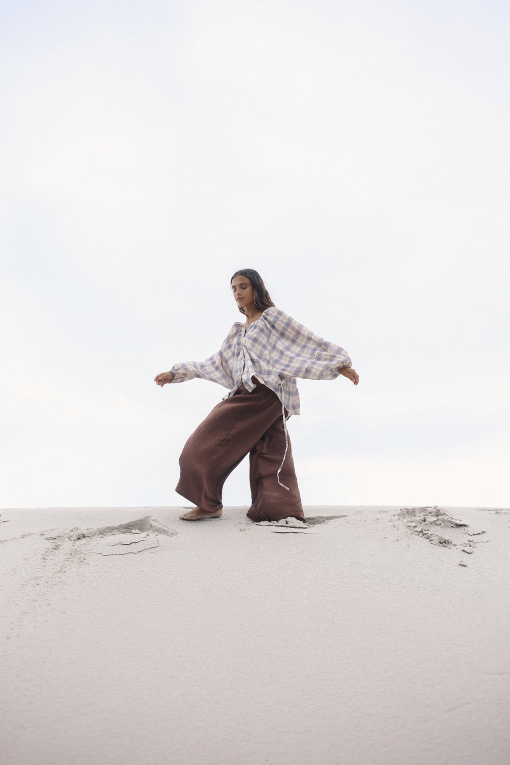 Ra Blouse Juniper Check