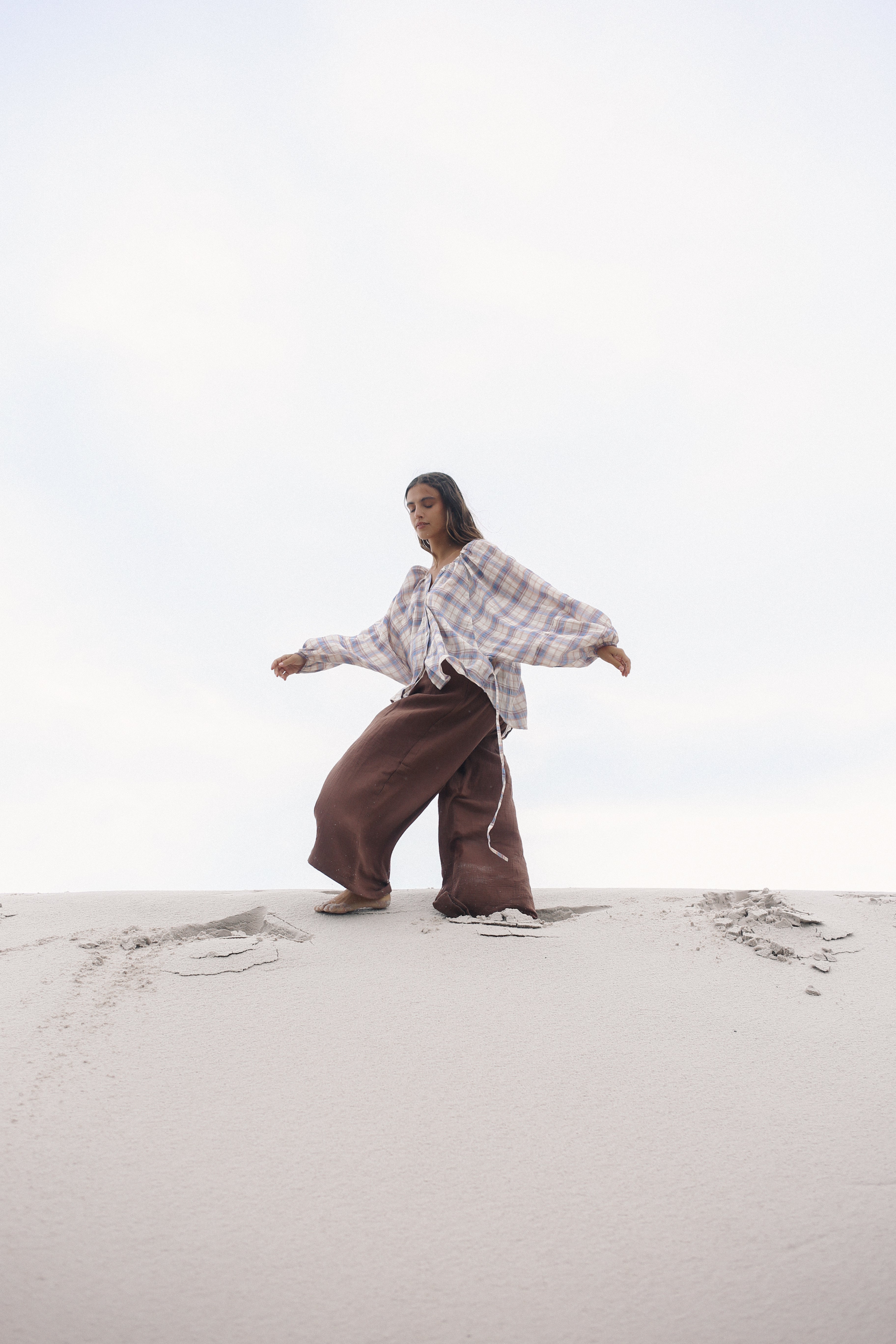 Ra Blouse Juniper Check