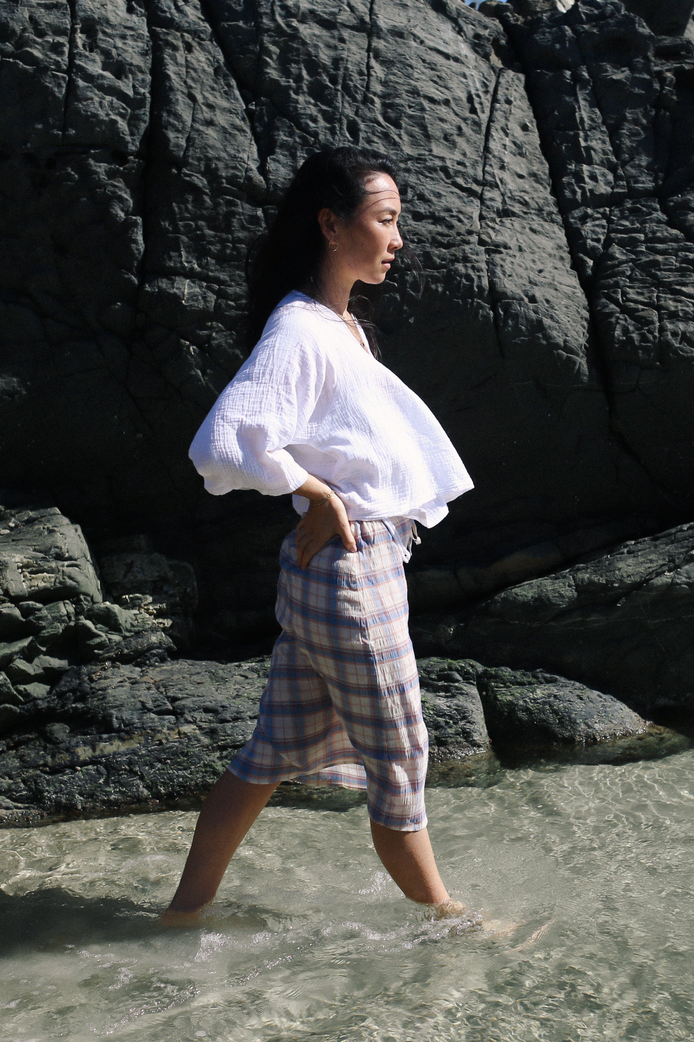 Remi Midi Skirt Juniper Check