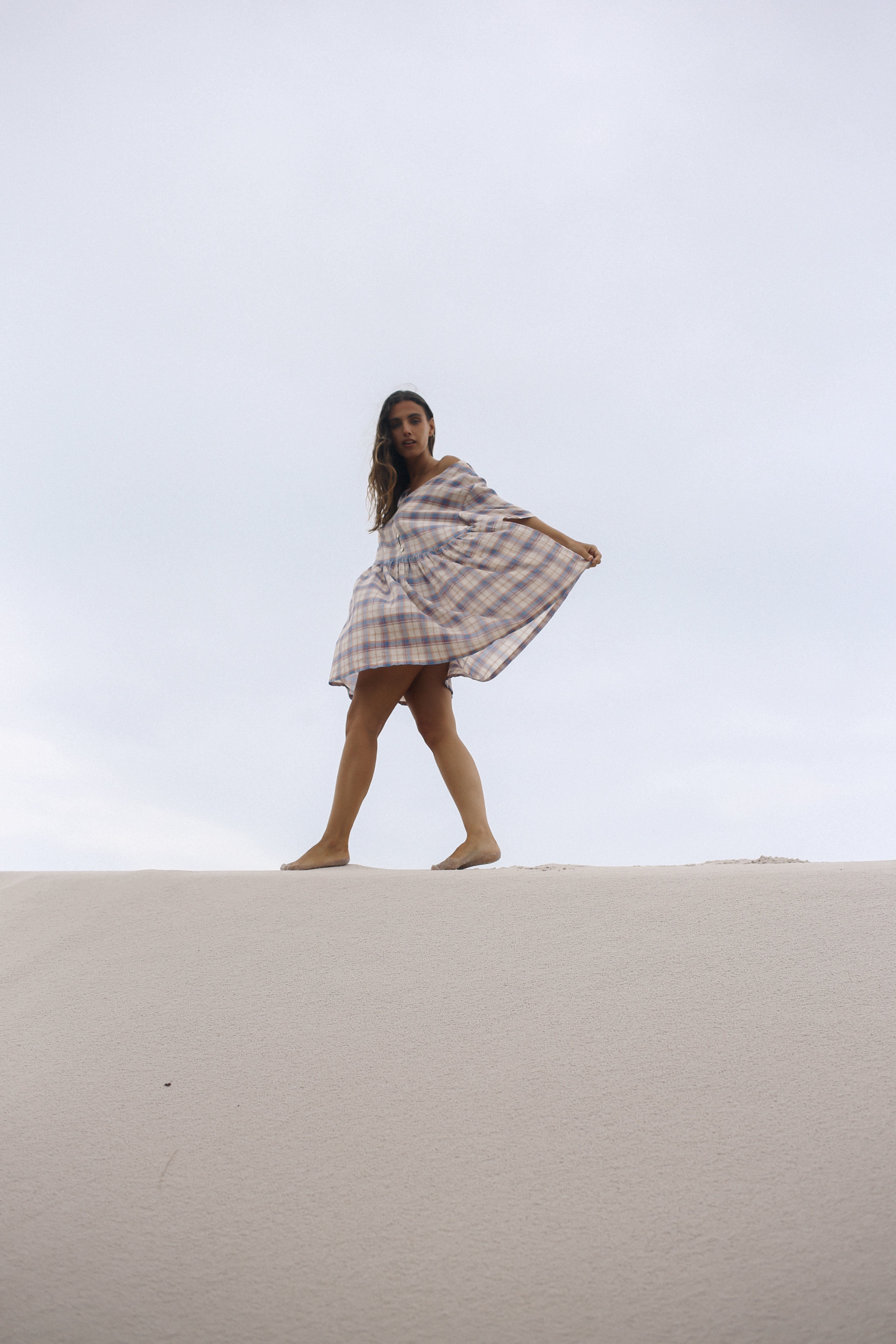 Darcey Dress Juniper Check