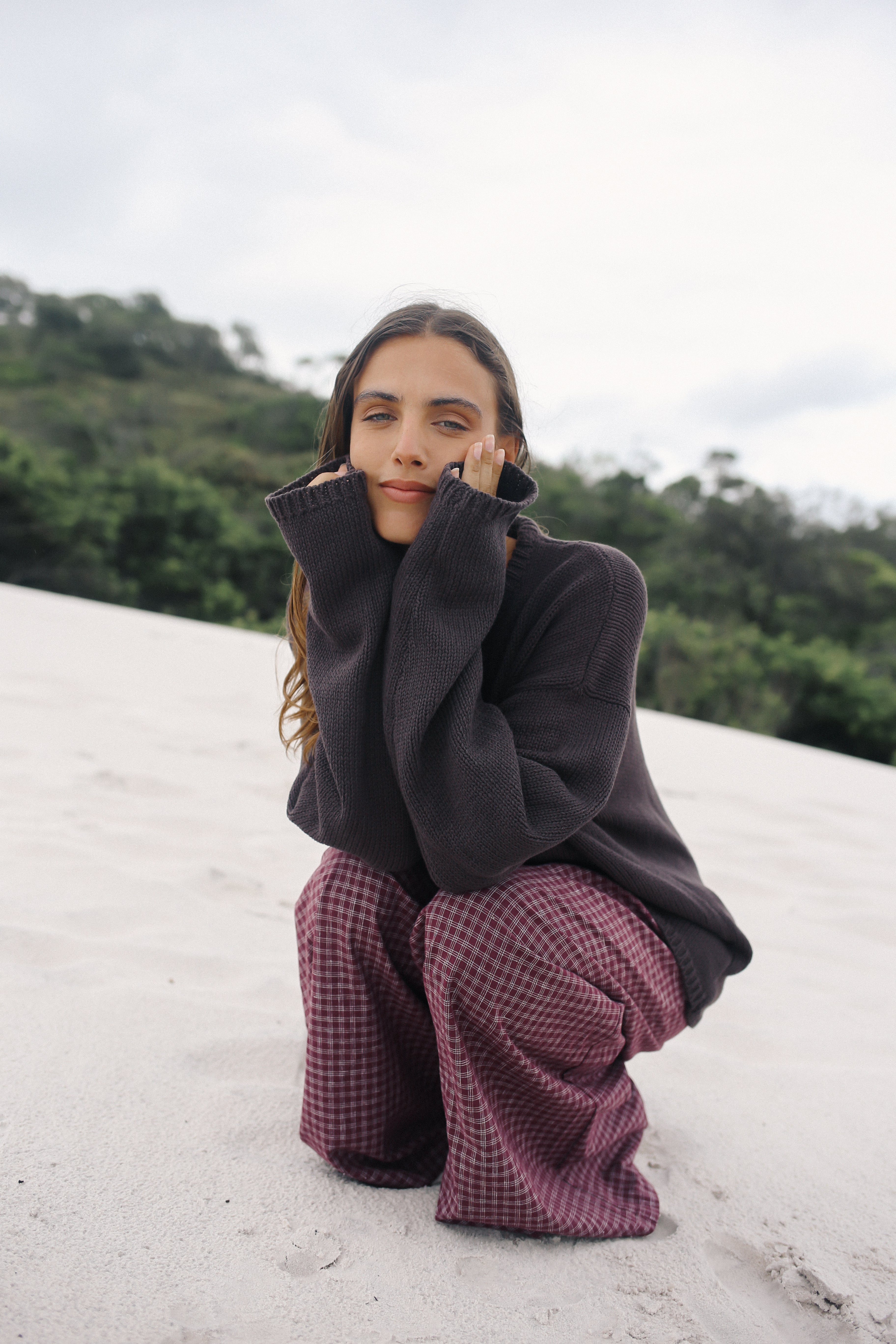 Lucia Knit Jumper Chocolate