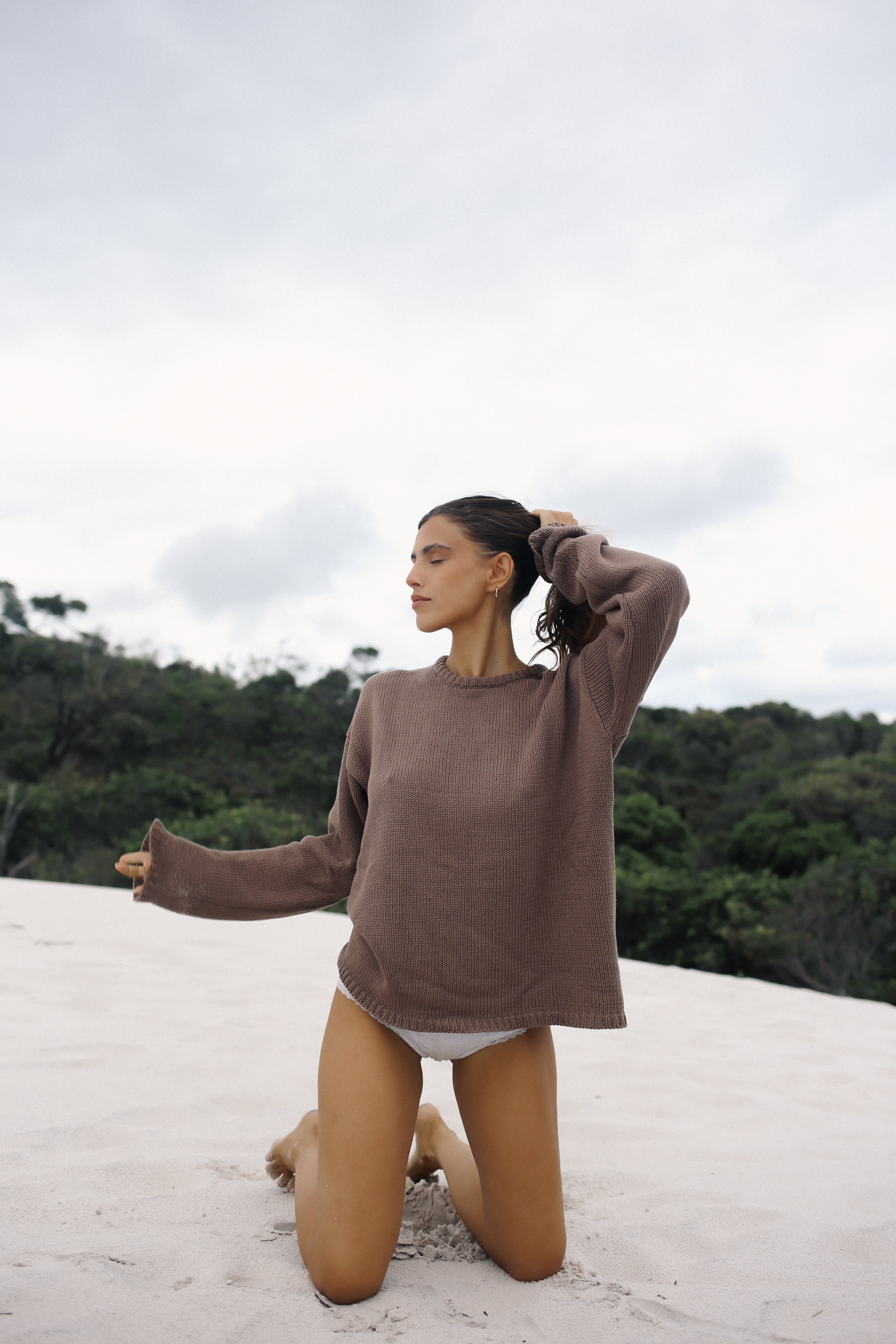 Lucia Knit Jumper Mocha