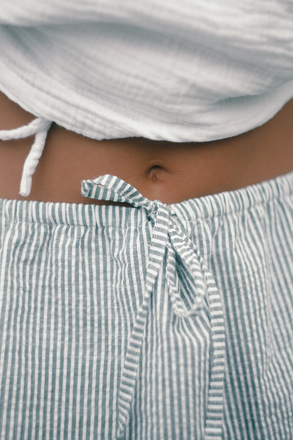 Fleur Skirt Spirulina Stripe