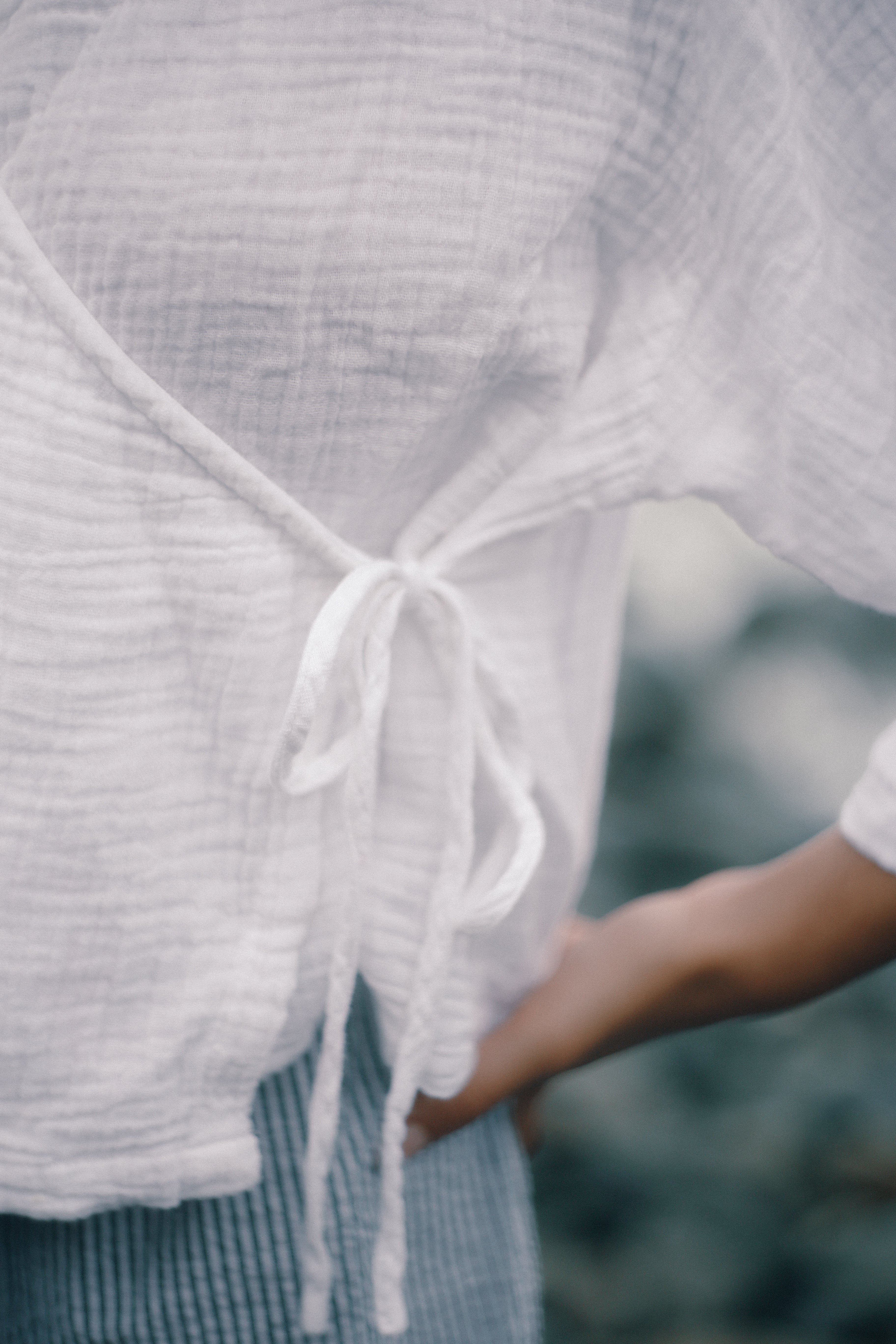 Mia Wrap Top White
