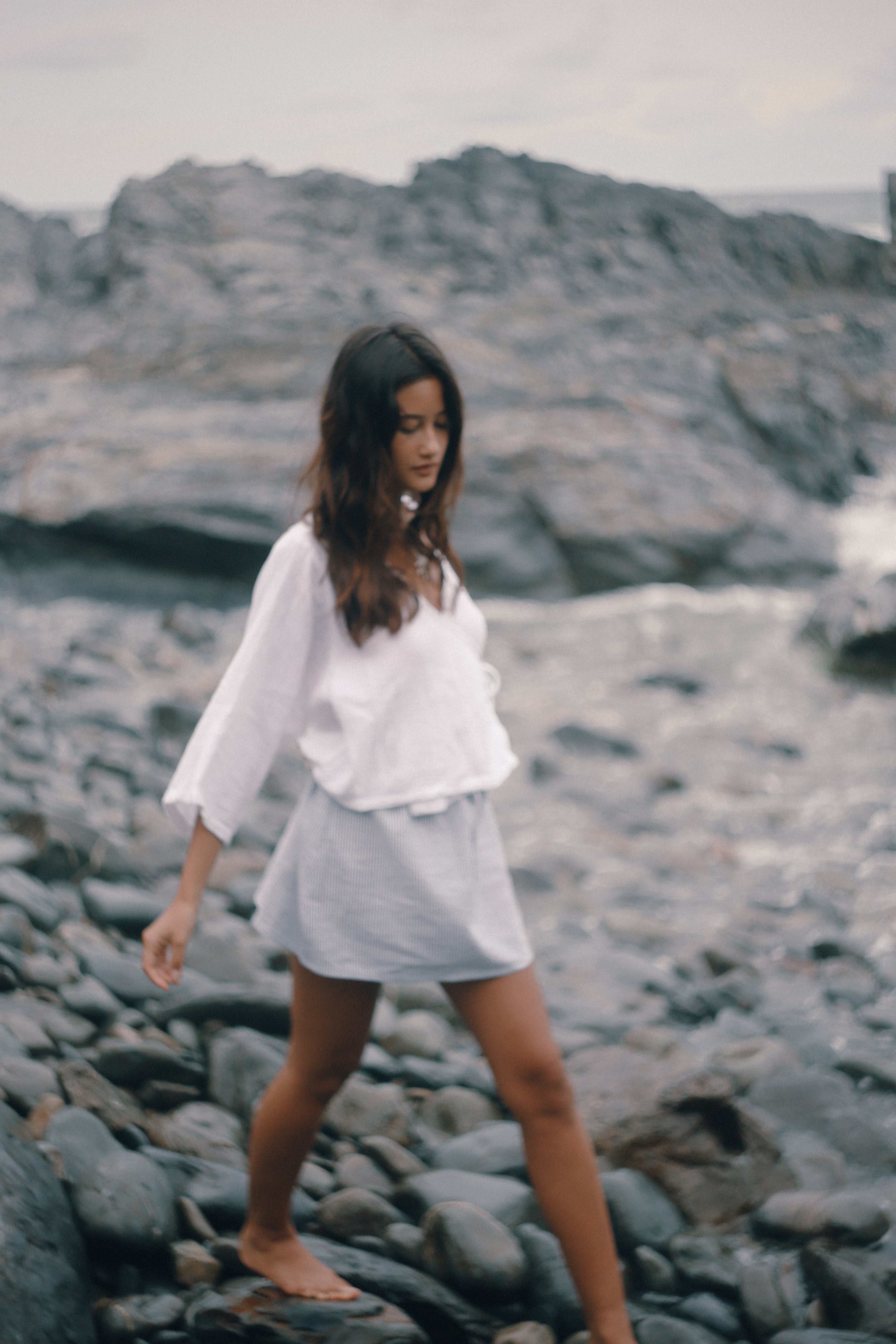 Mia Wrap Top White