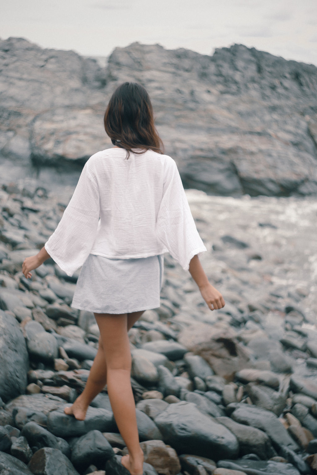Mia Wrap Top White