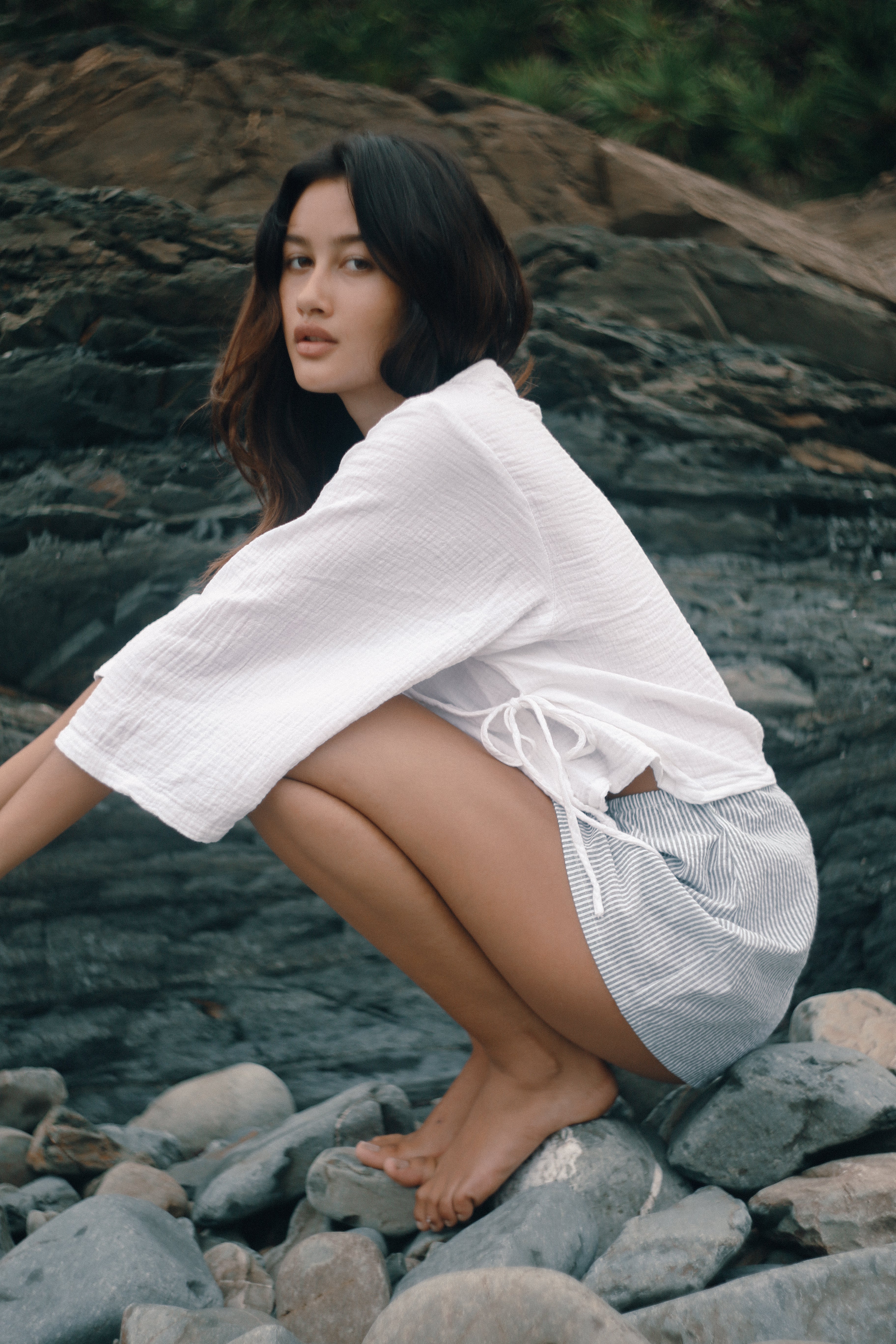 Mia Wrap Top White