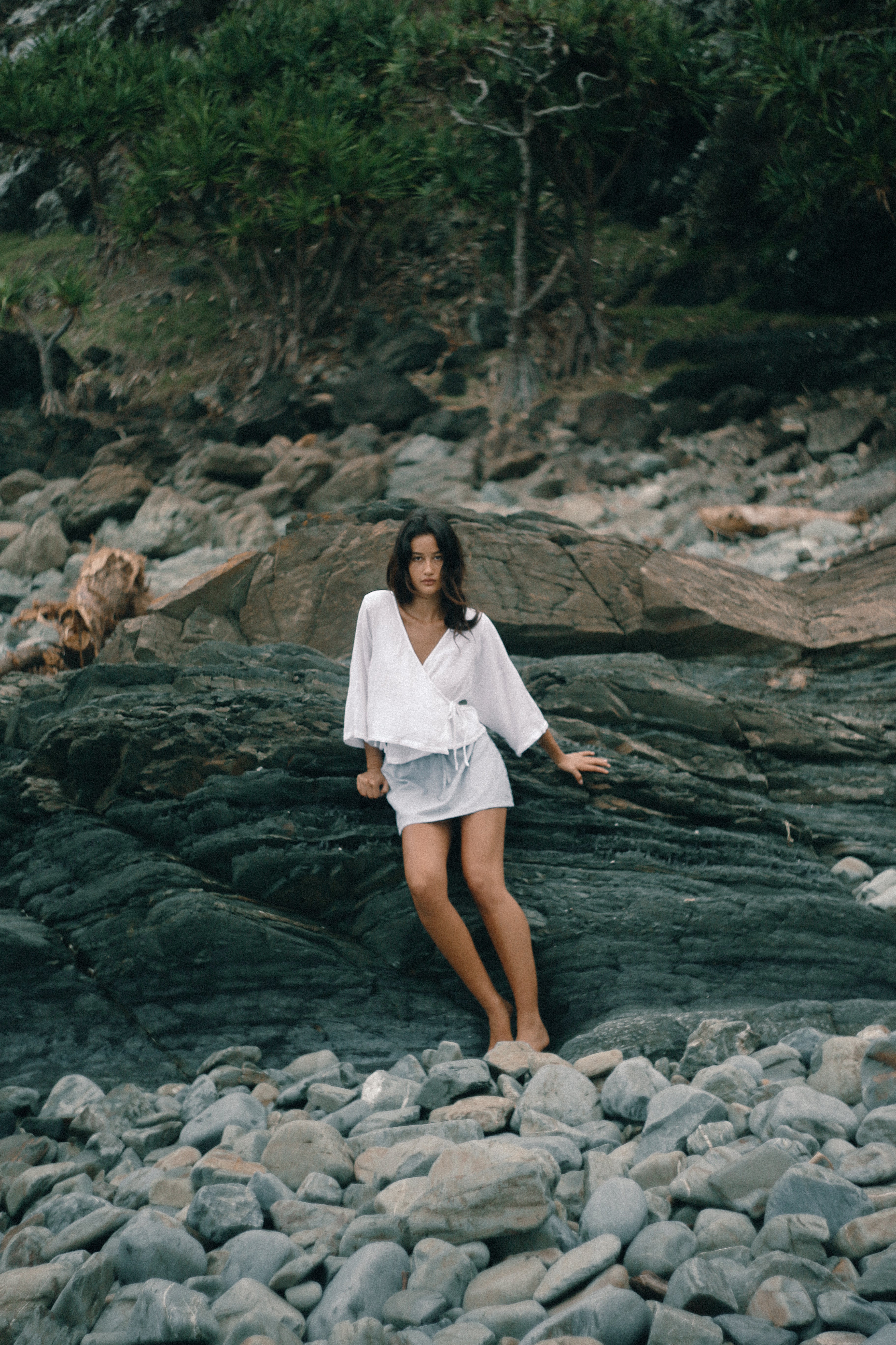 Fleur Skirt Spirulina Stripe
