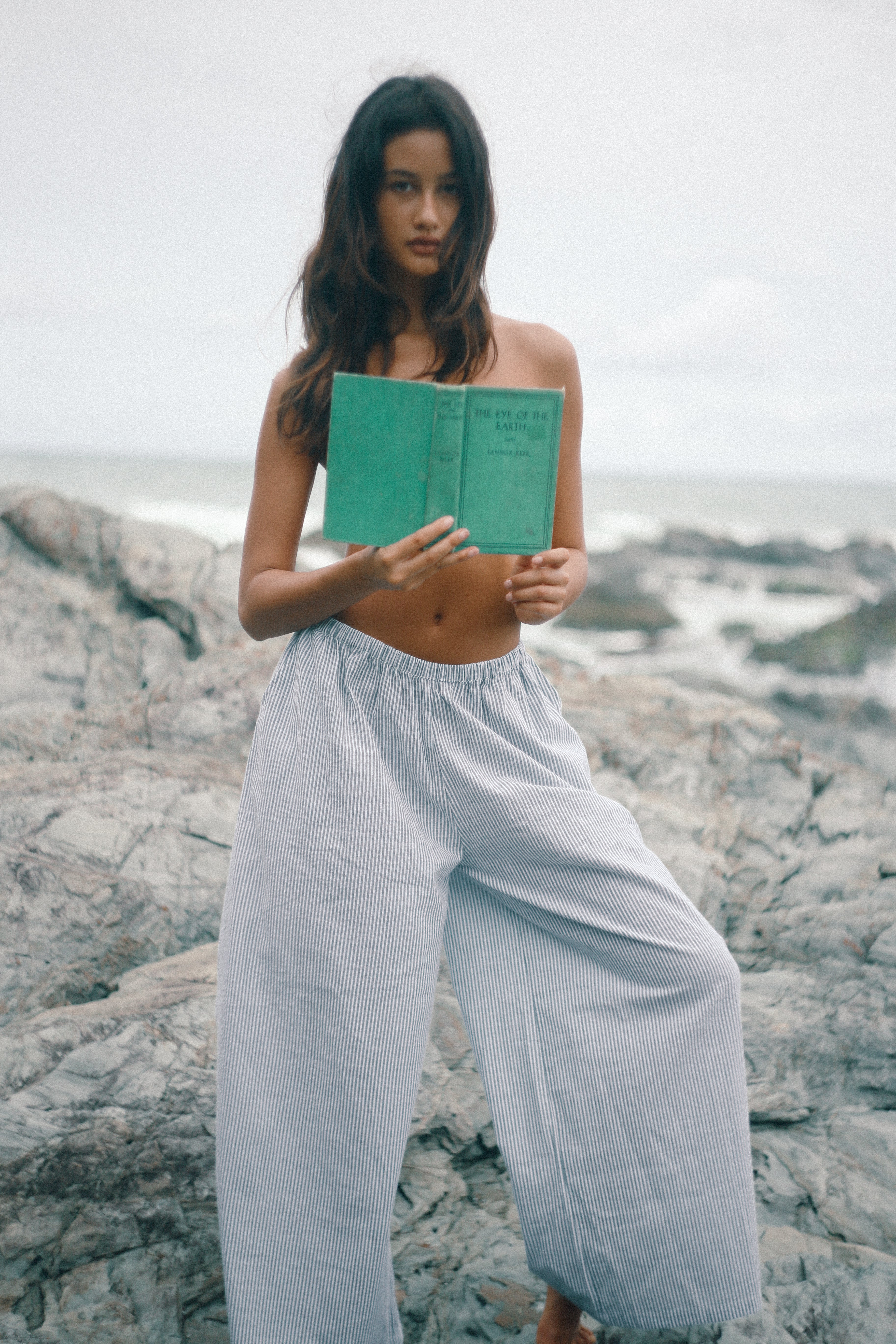 Ivy Pant Spirulina Stripe