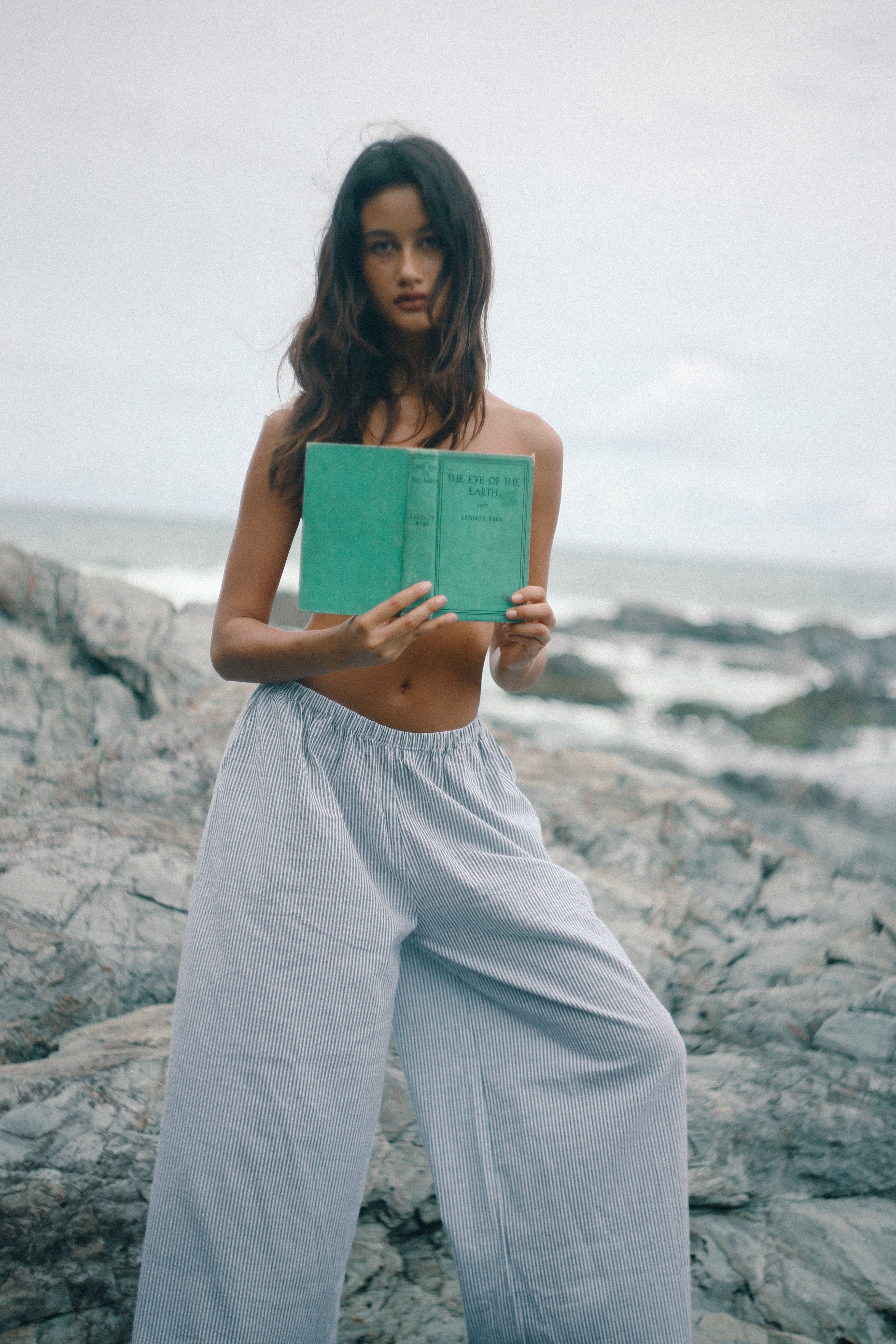 Ivy Pant Spirulina Stripe
