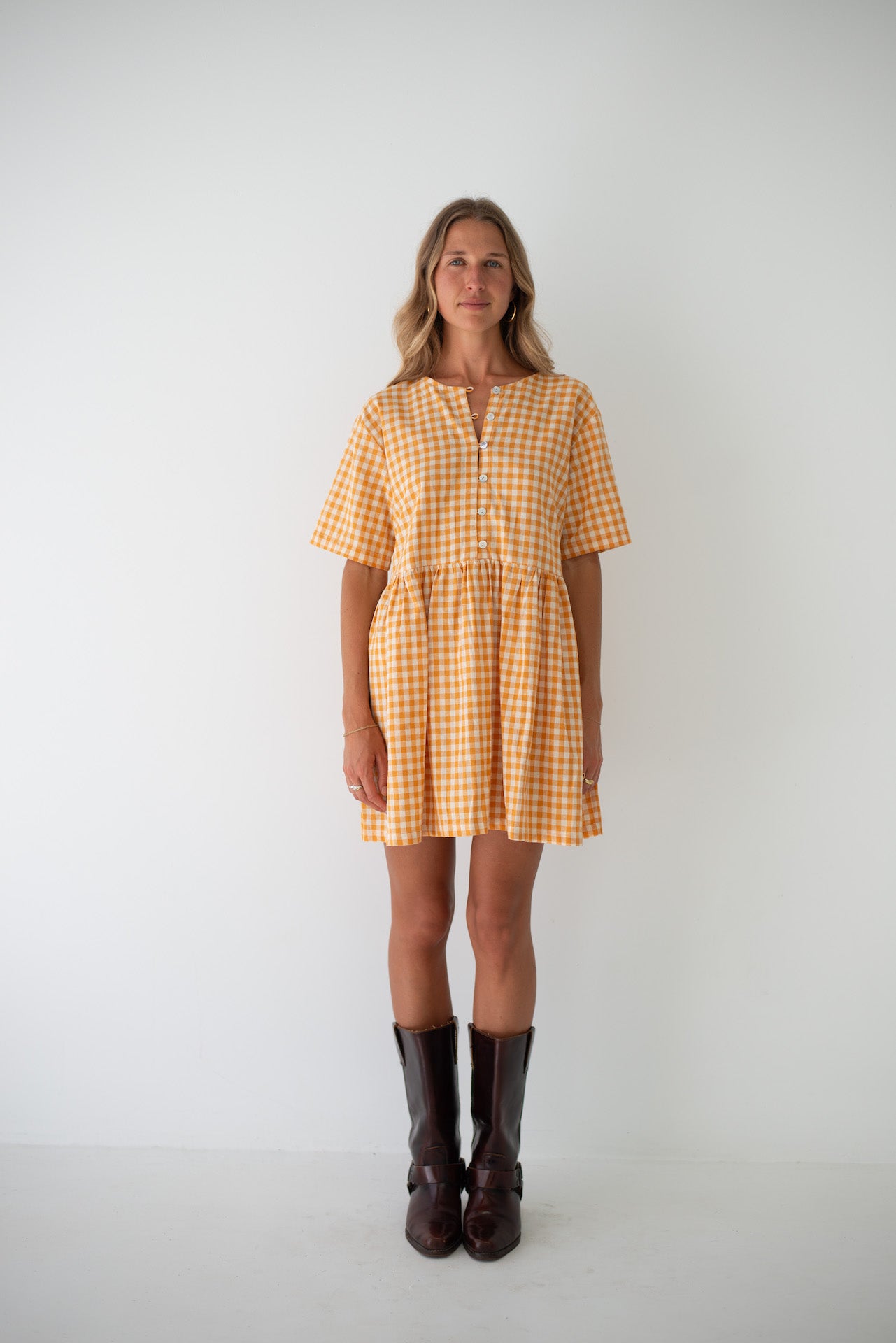 Darcey Dress Clementine Gingham