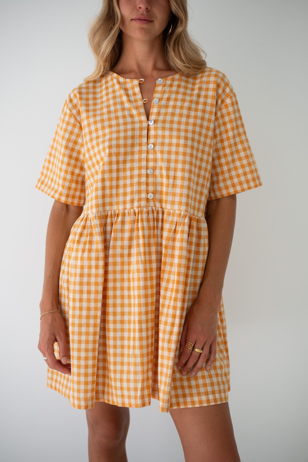Darcey Dress Clementine Gingham
