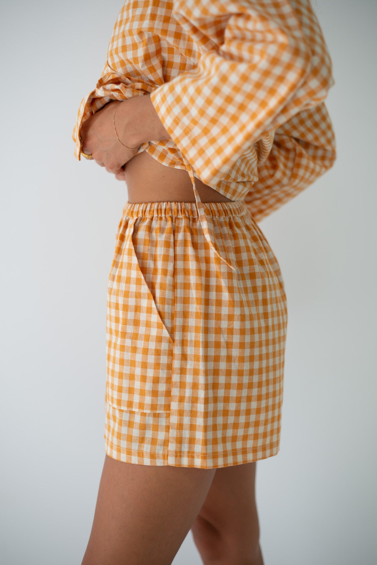 Ava Short Clementine Gingham