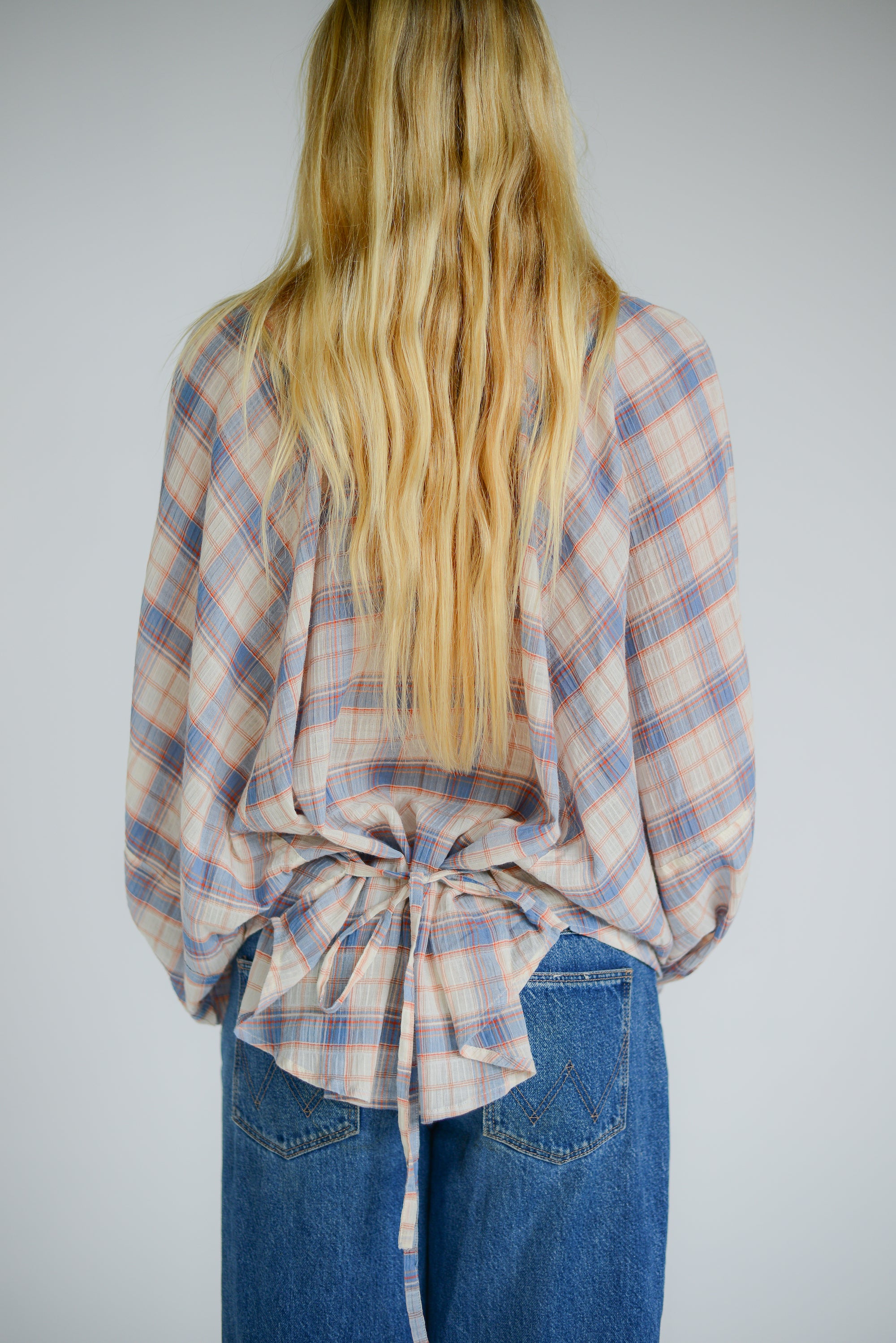Ra Blouse Juniper Check