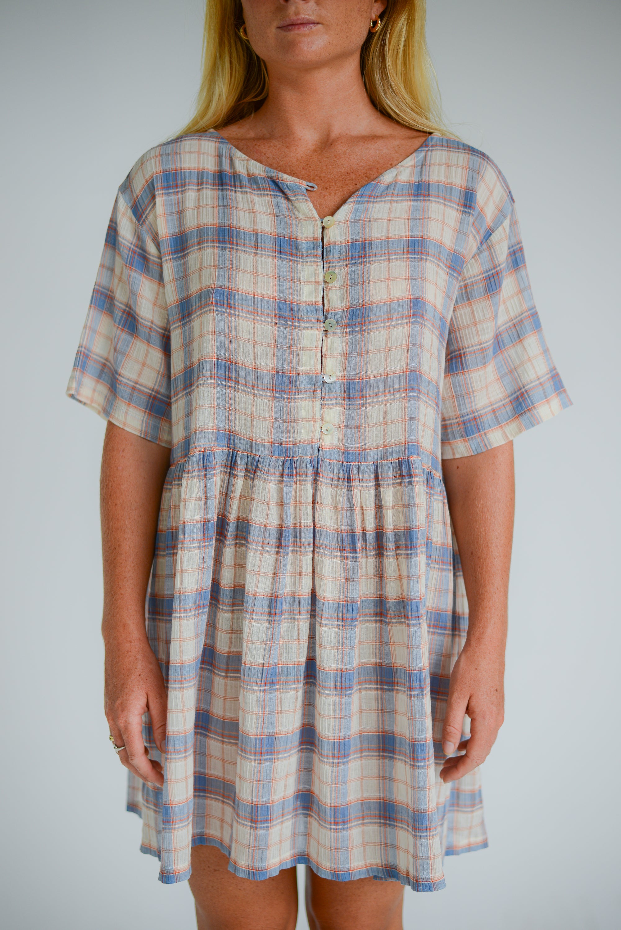 Darcey Dress Juniper Check