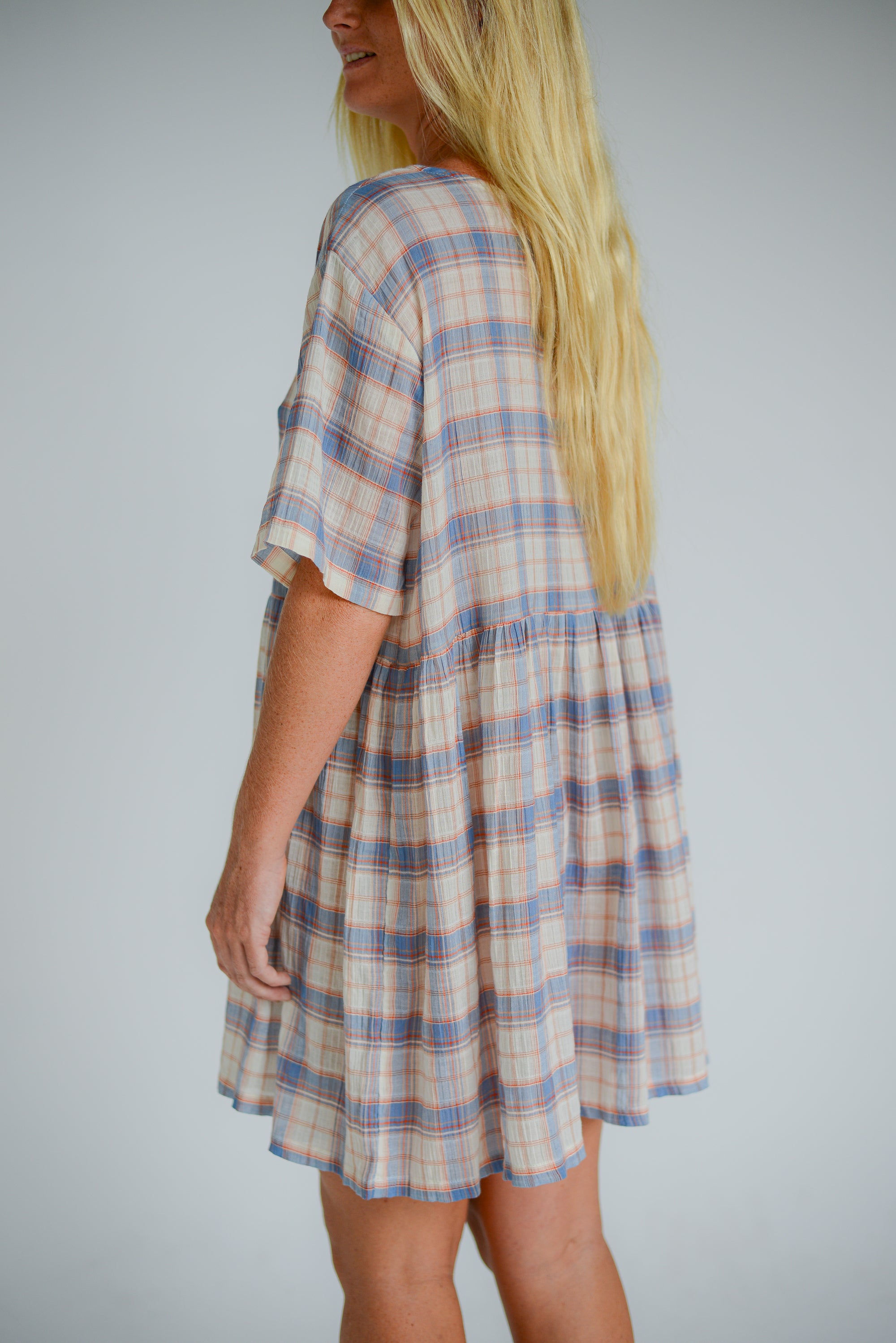 Darcey Dress Juniper Check