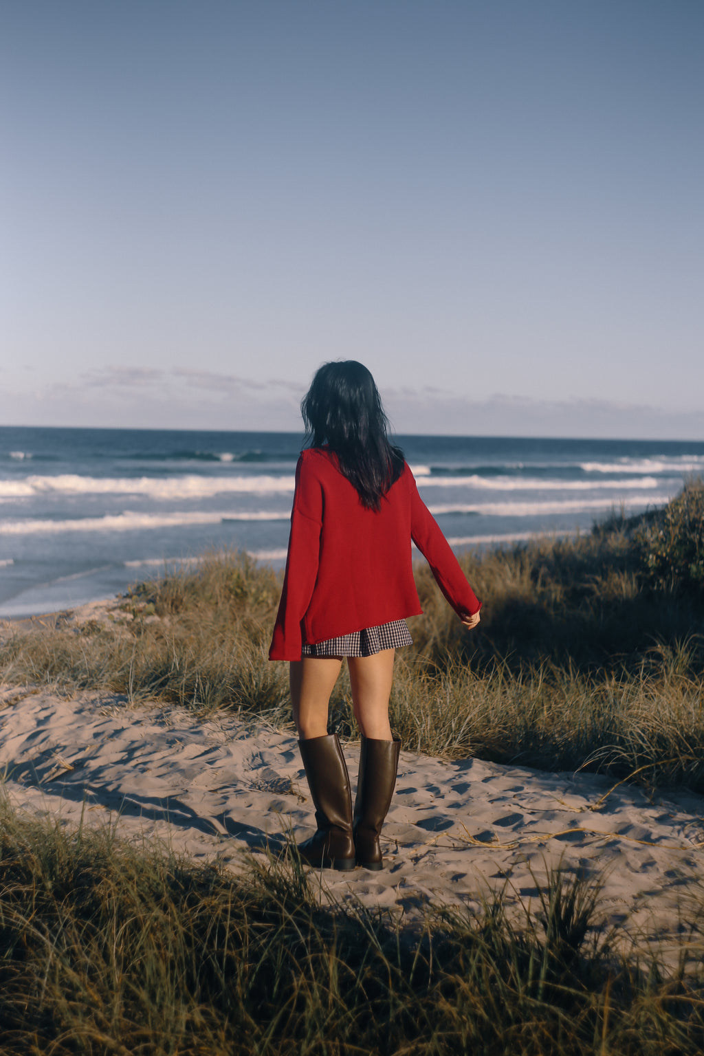 Juni Knit Red