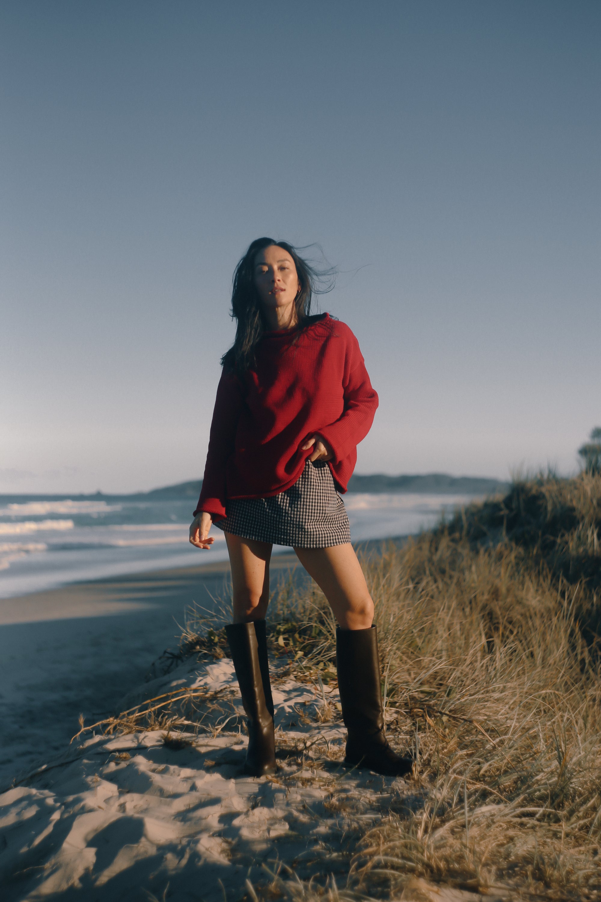 Juni Knit Red
