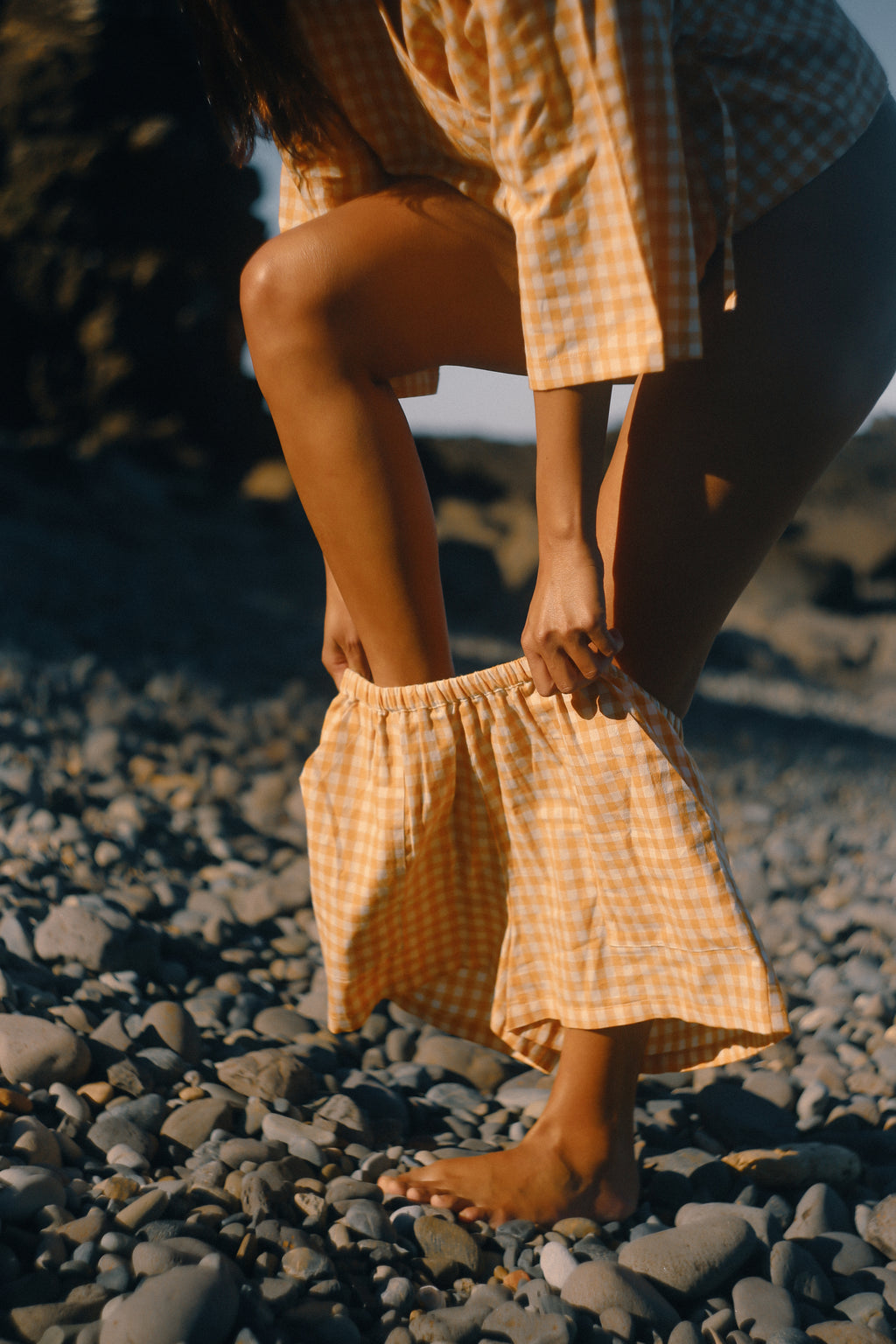 Ava Short Clementine Gingham