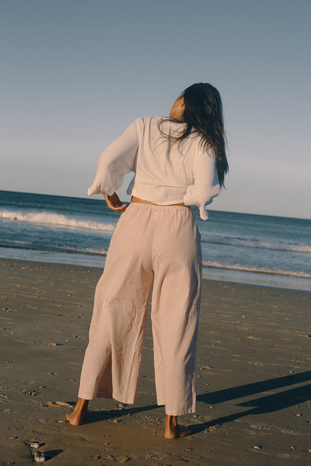 Ivy Pant Dusty Rose Check