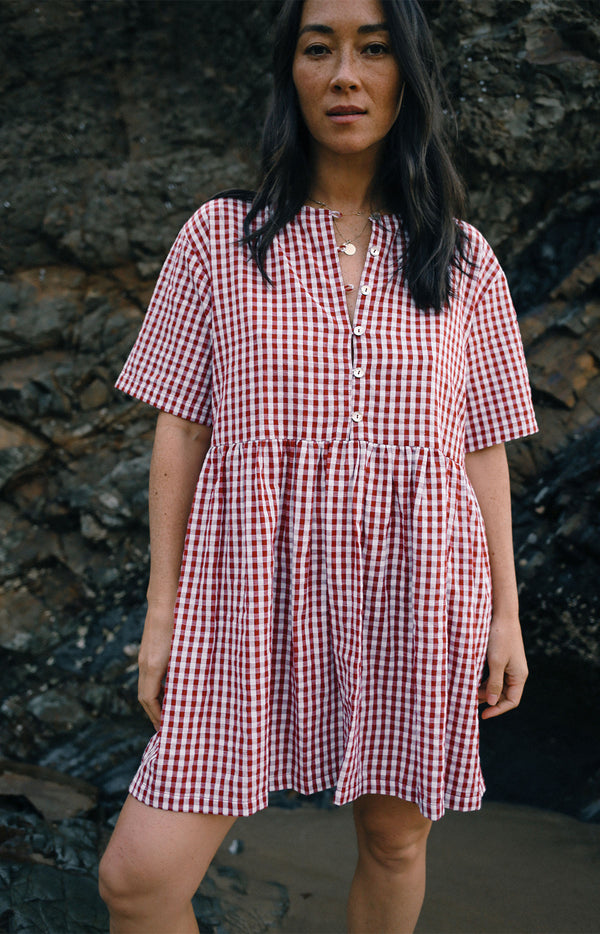 Darcey Dress Red Gingham (Pre Order)