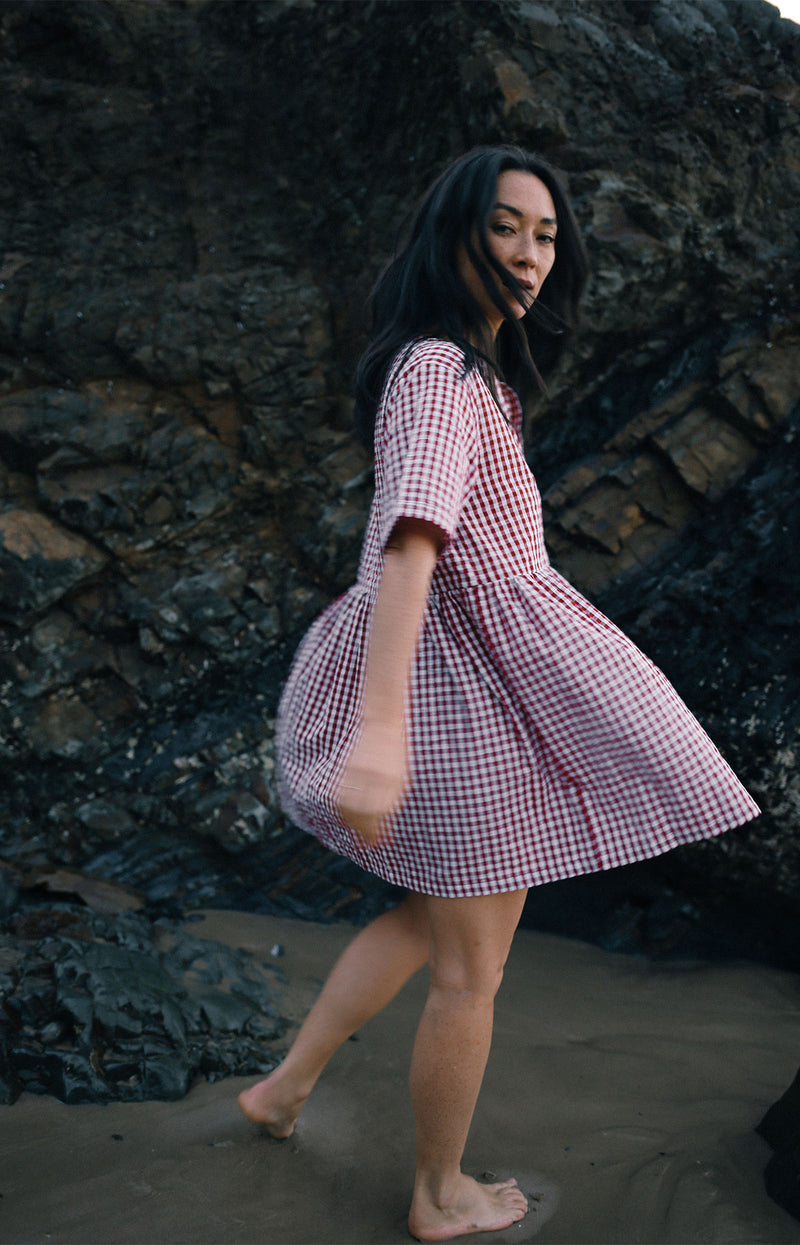 Darcey Dress Red Gingham (Pre Order)