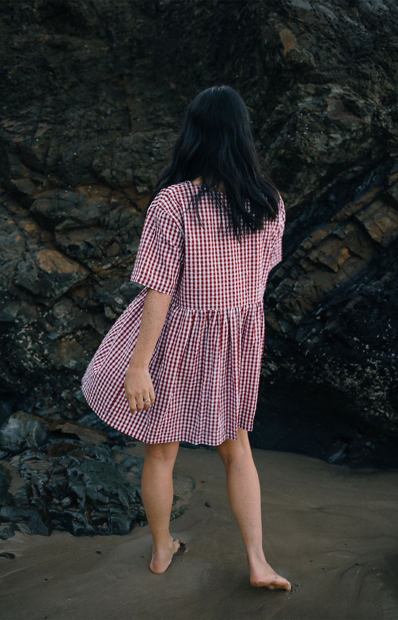 Darcey Dress Red Gingham (Pre Order)