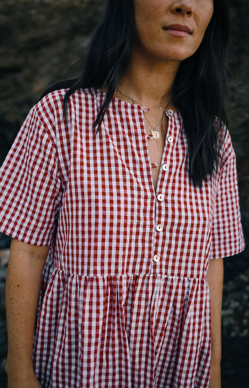 Darcey Dress Red Gingham (Pre Order)