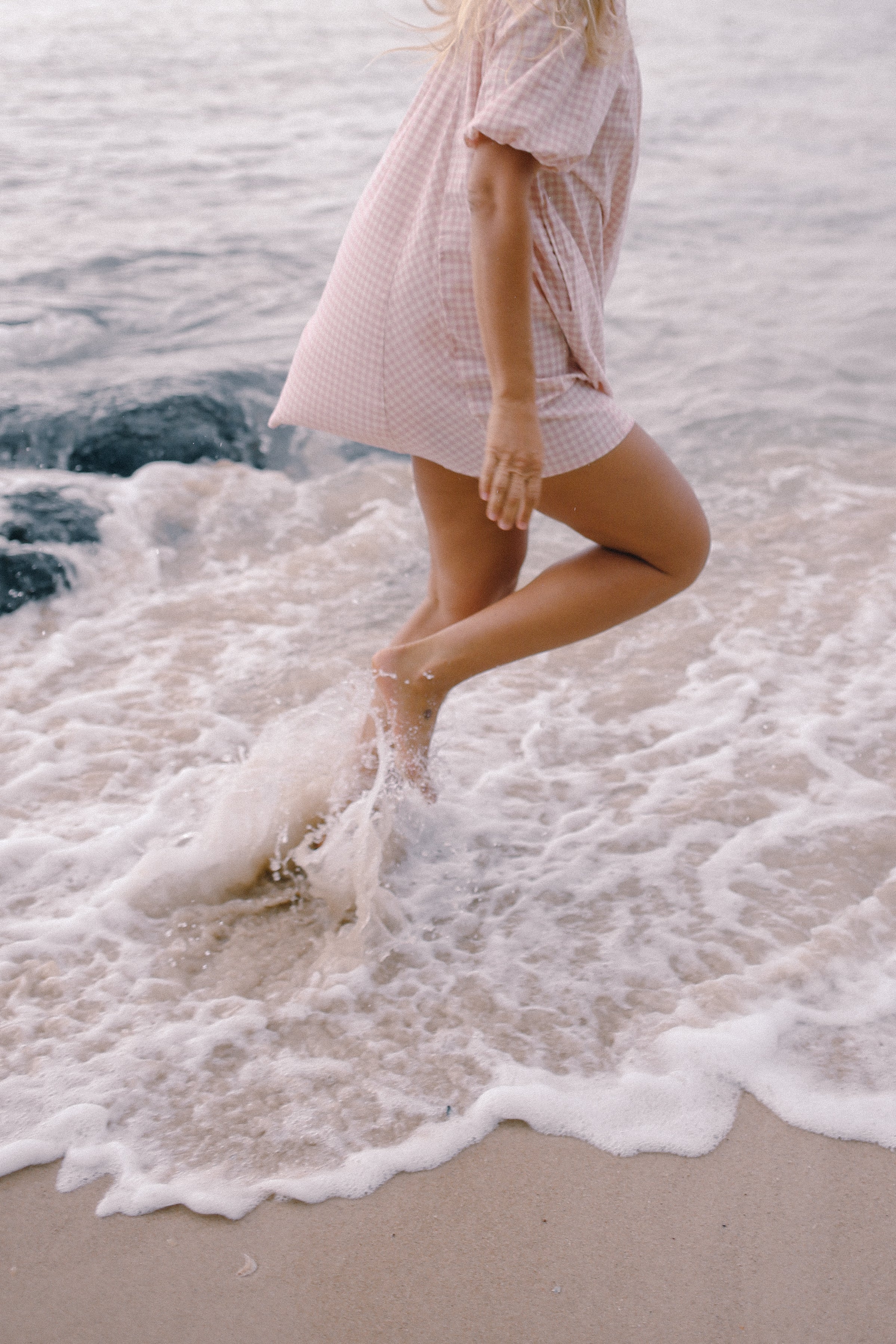 Chloe Dress Pink Gingham