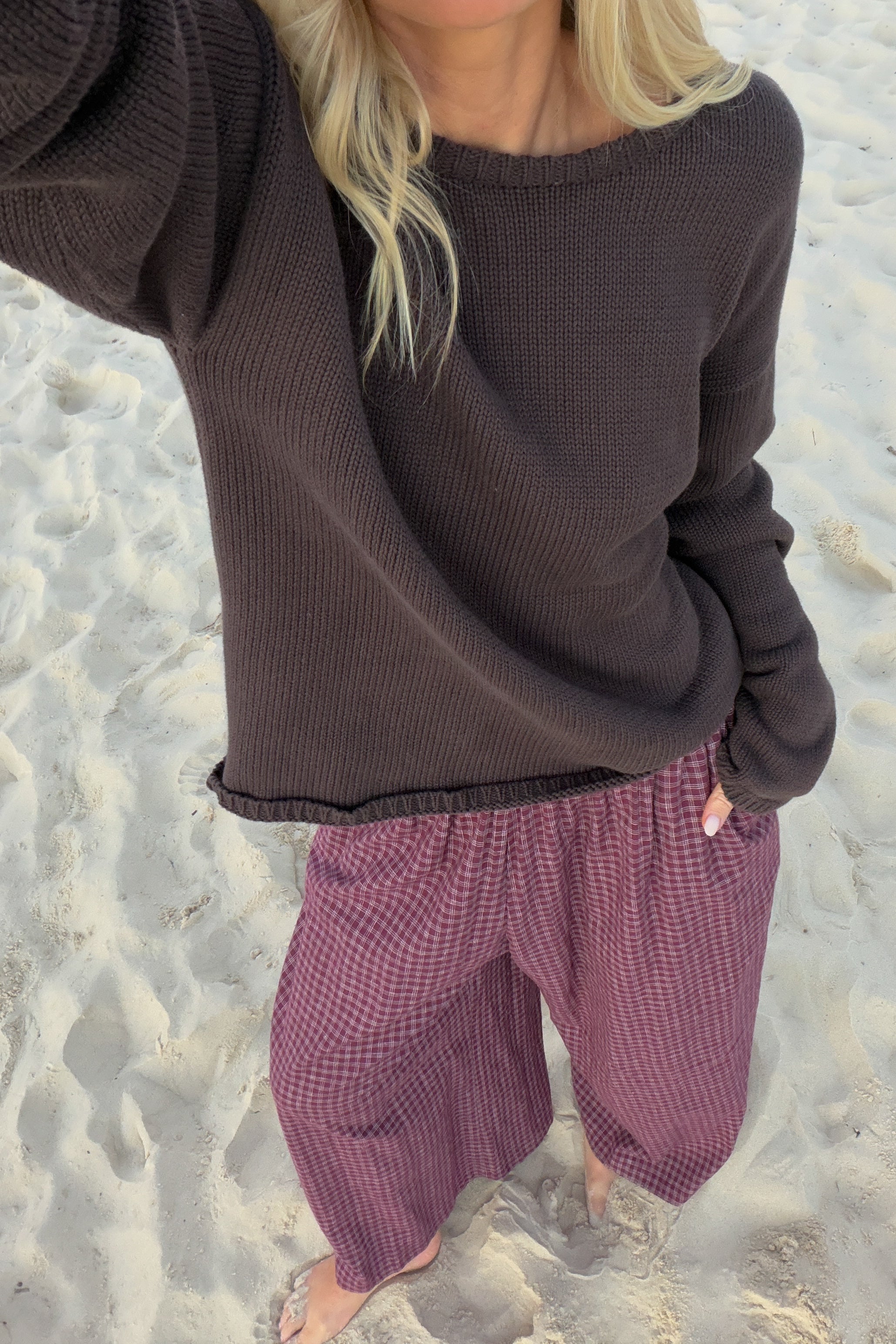 Lucia Knit Jumper Chocolate