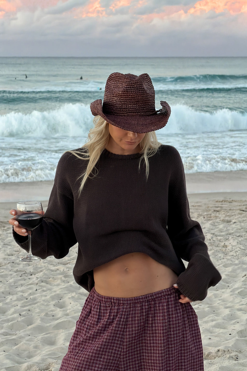 Lucia Knit Jumper Chocolate